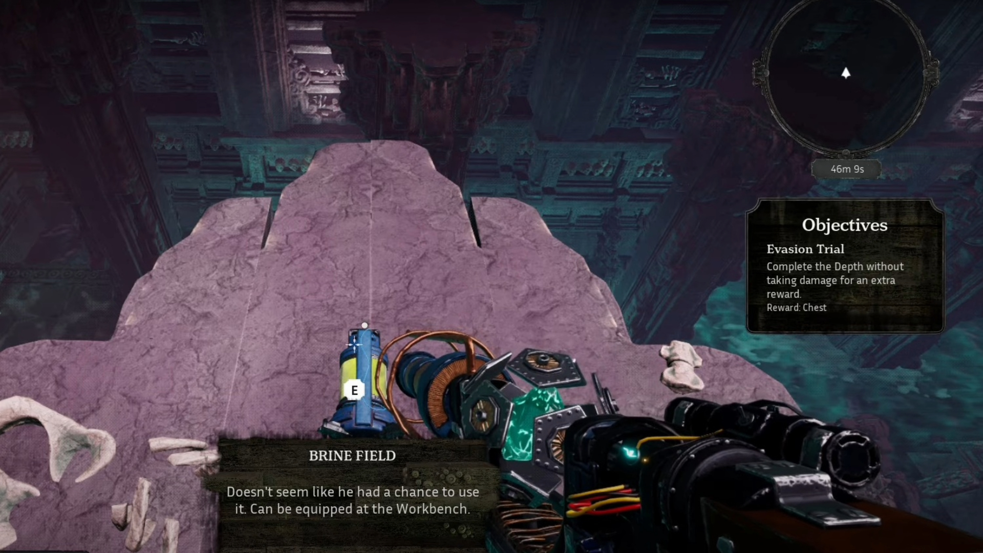 The Brine Field on top of the tallest pillar