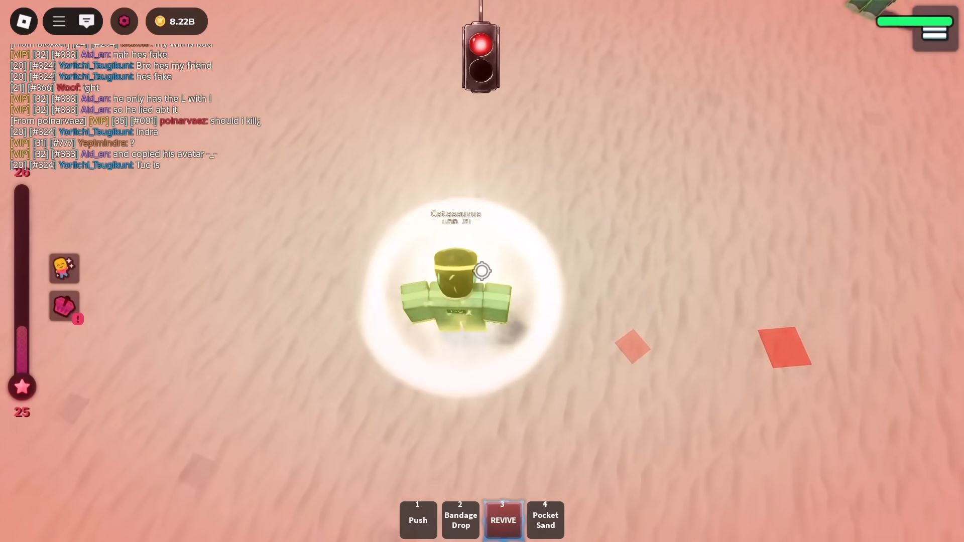 The Doctor Reviving (Image via Roblox)