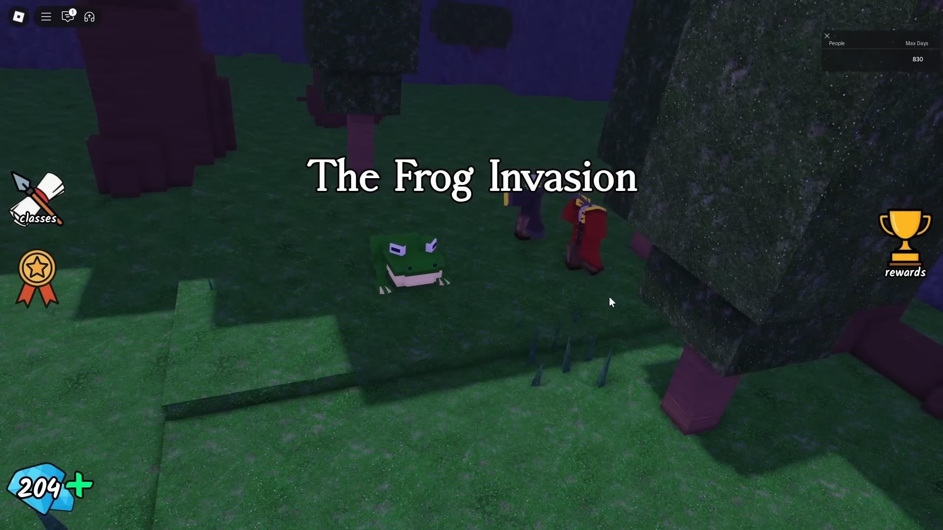 The Forest Frog Invasion Update Guide (Image via Roblox Corporation)