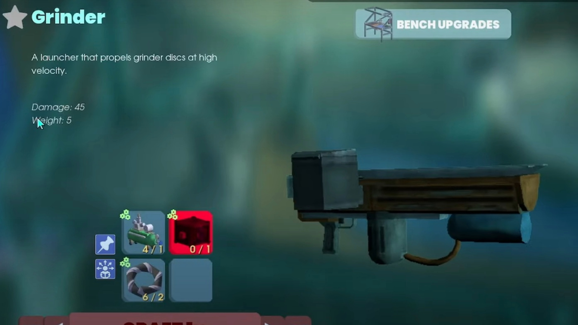 The Grinder weapon