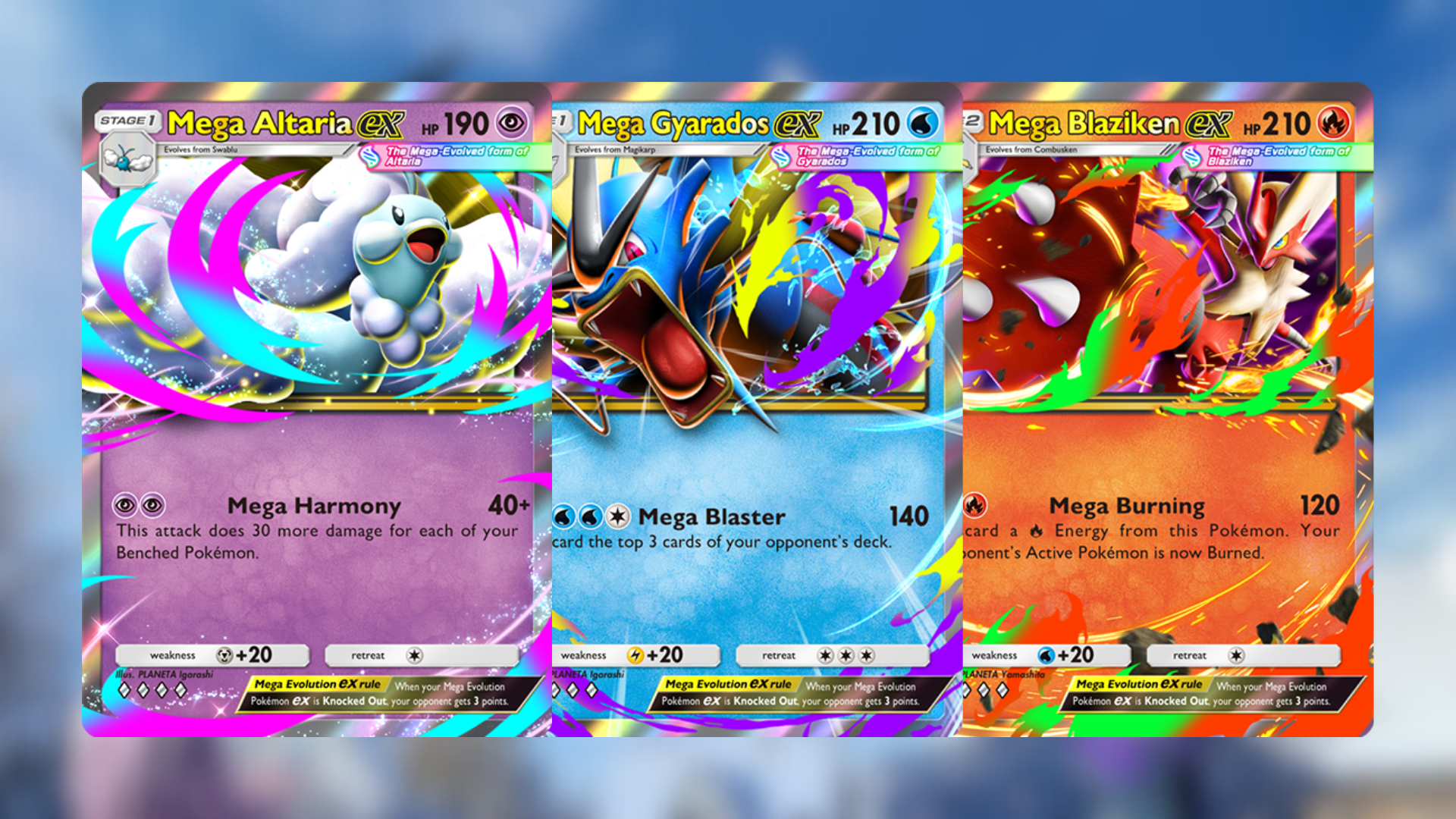 The new Megas (Image via The Pokemon Company)