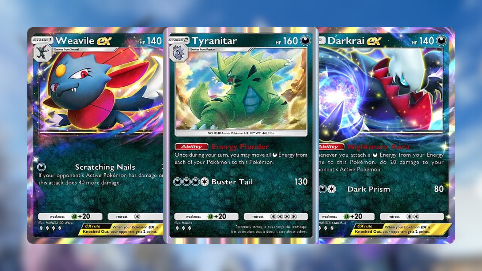 The three attackers (Image via The Pokemon Company)