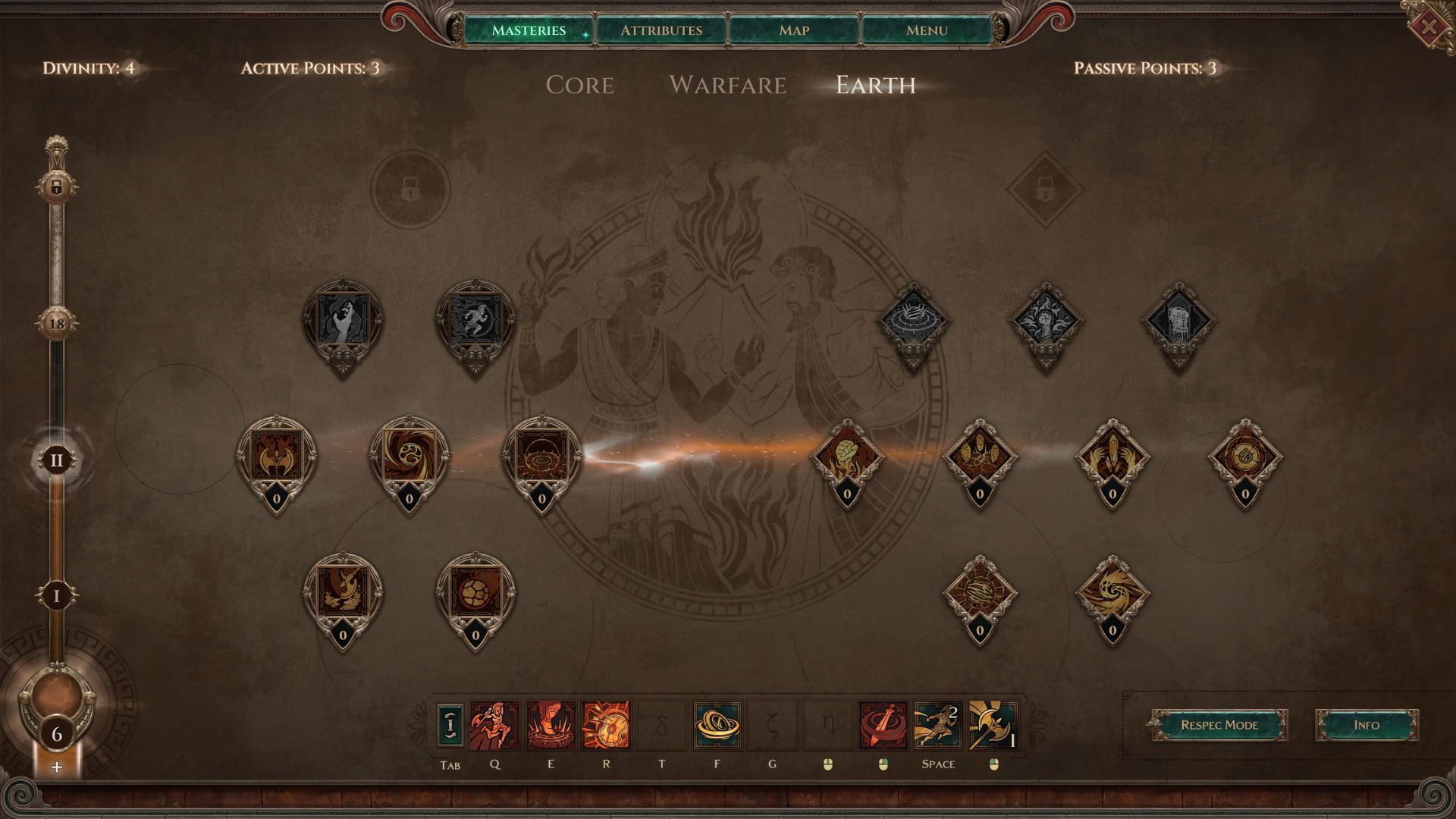 Higher Divinity level unlocks high-tier abilities