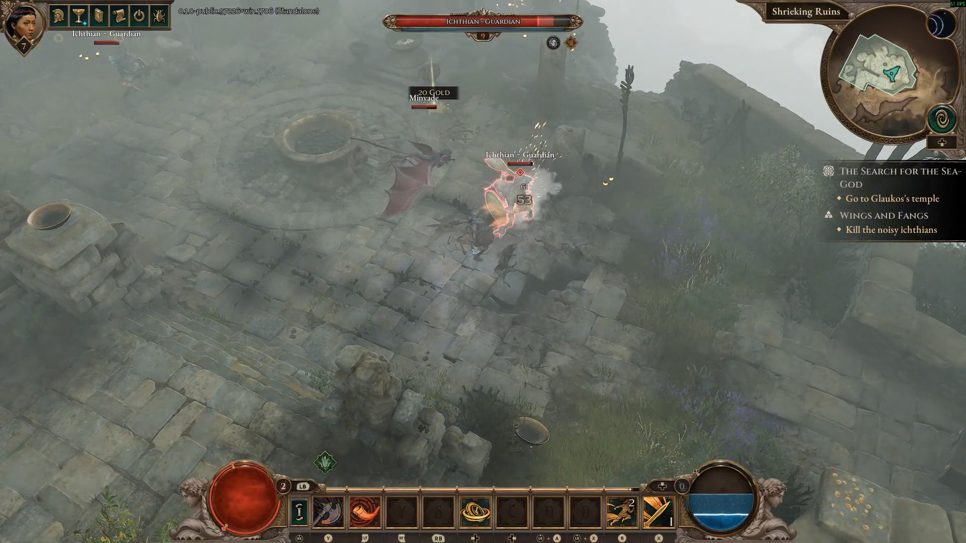 Defeat the noise-making Ichthians at Shrieking Ruins