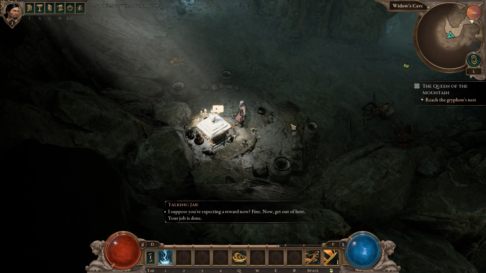The Shrine of Hermes is located inside the Widow's Cave