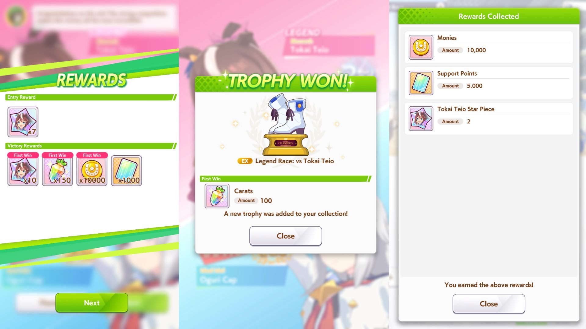 Tokai Teio Legend Race Rewards