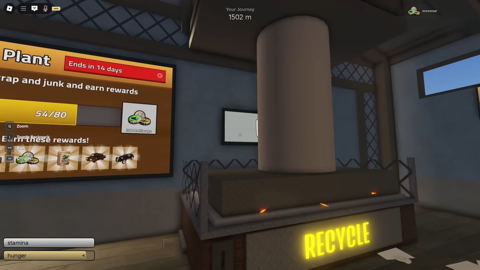Trade Scrap for Points at the Scrap Center (Image via Roblox Corporation)