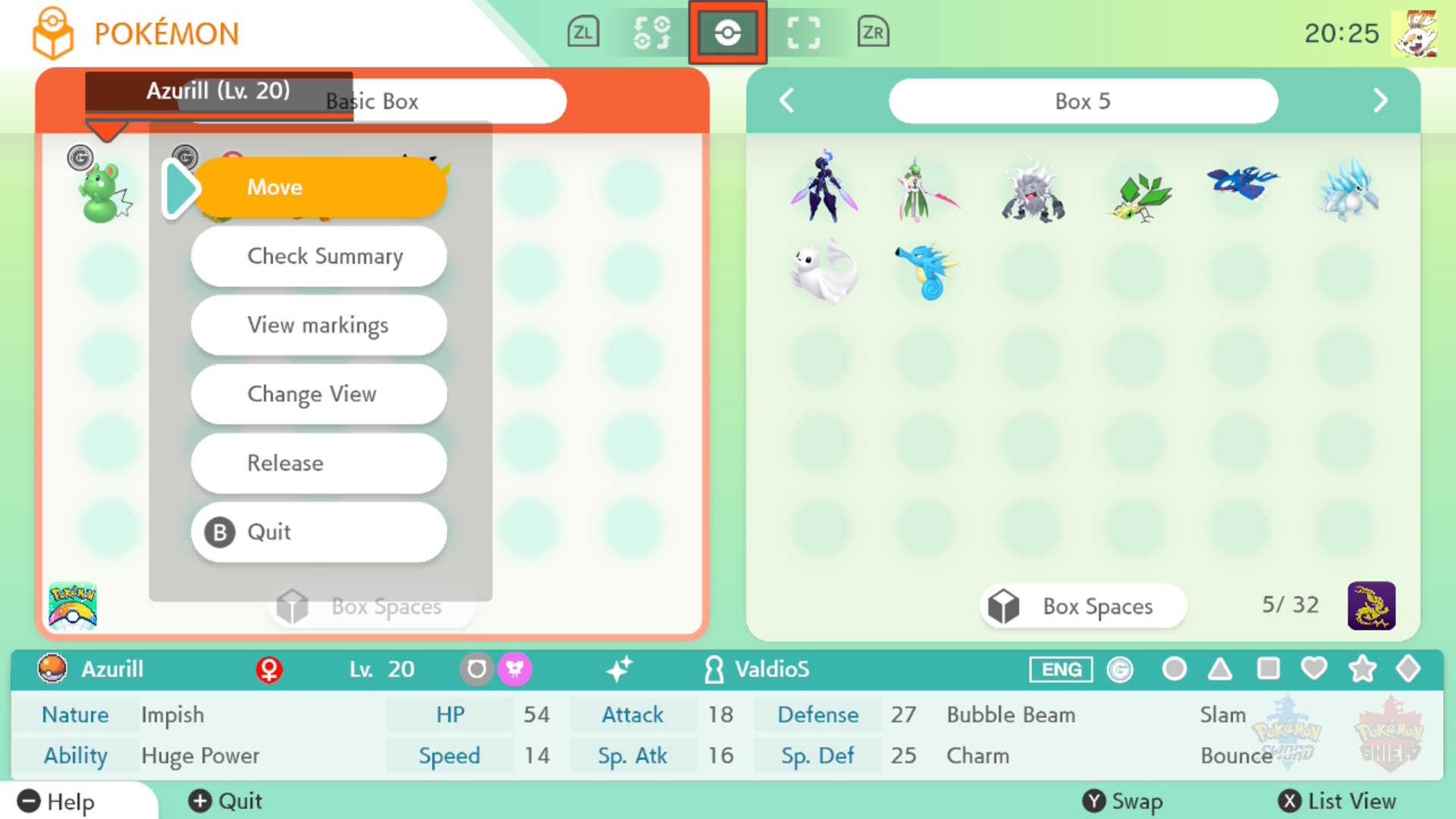 Transferring from Pokemon HOME to Scarlet and Violet.