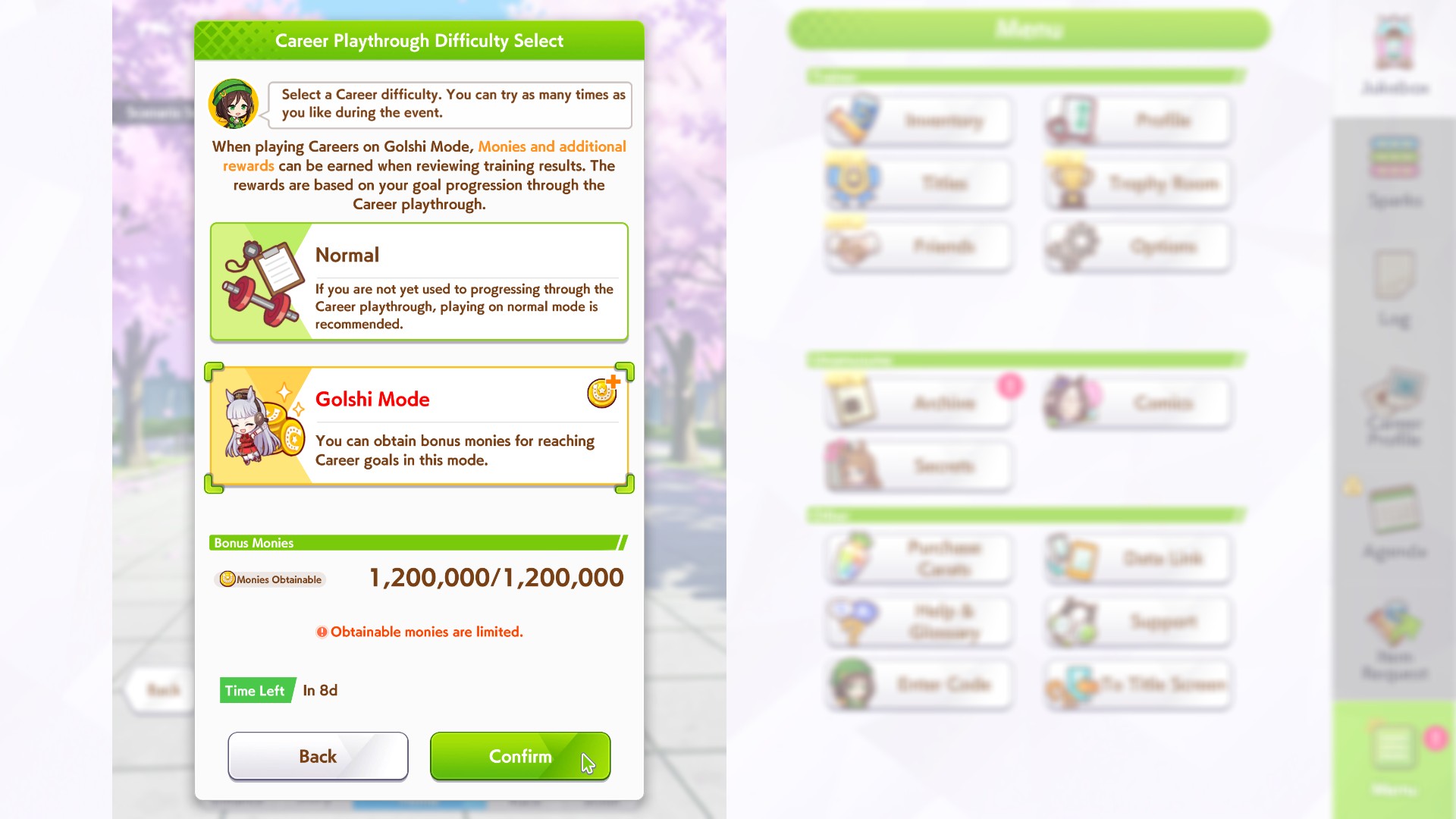 Golshi Mode selection