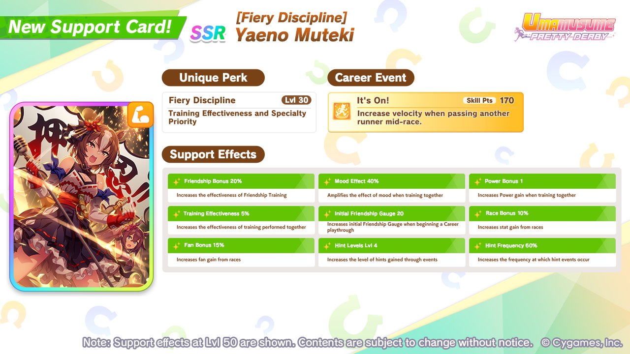 Yaeno Muteki stats and skills