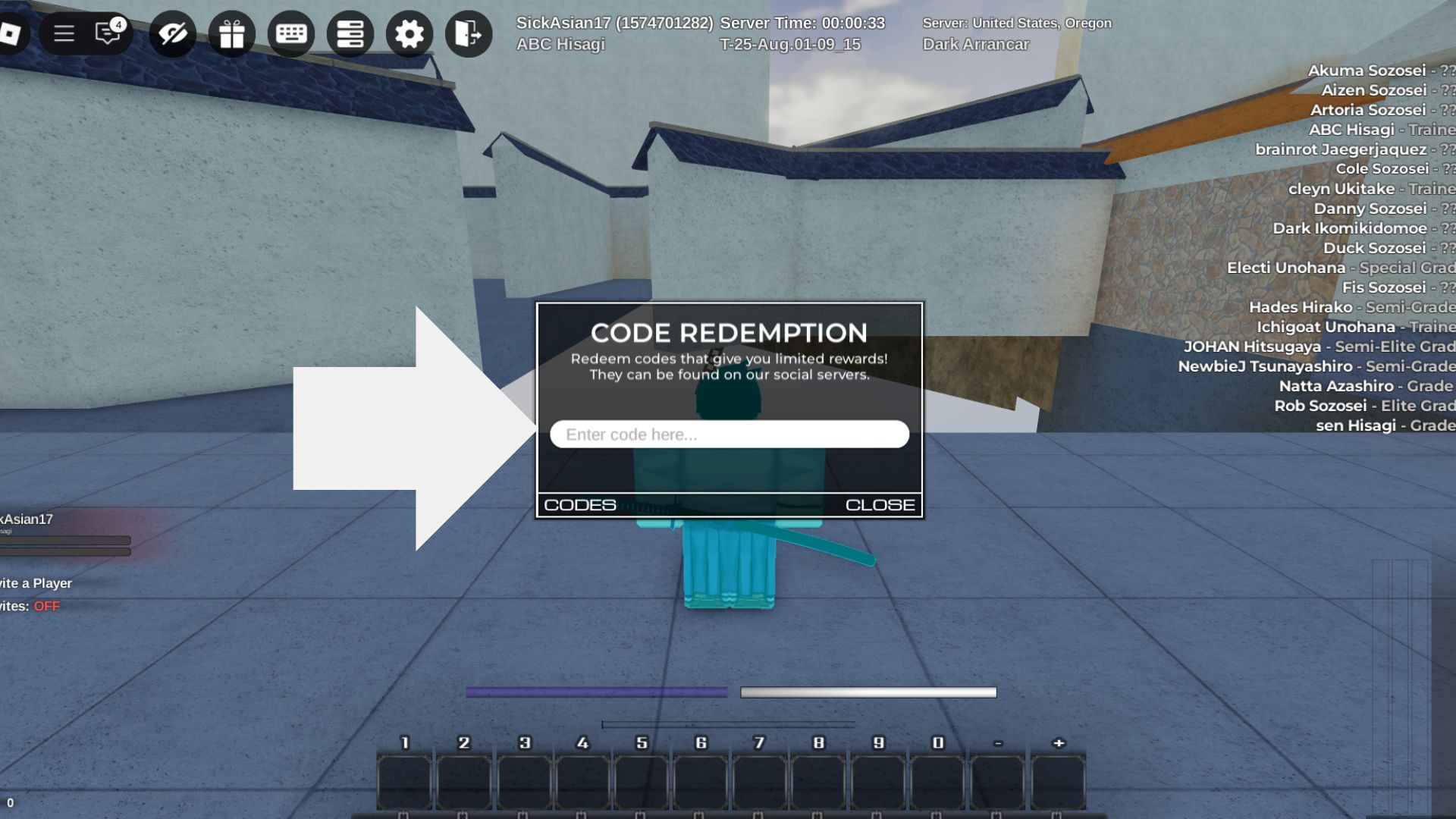 Redeem the codes here (Source: Roblox)
