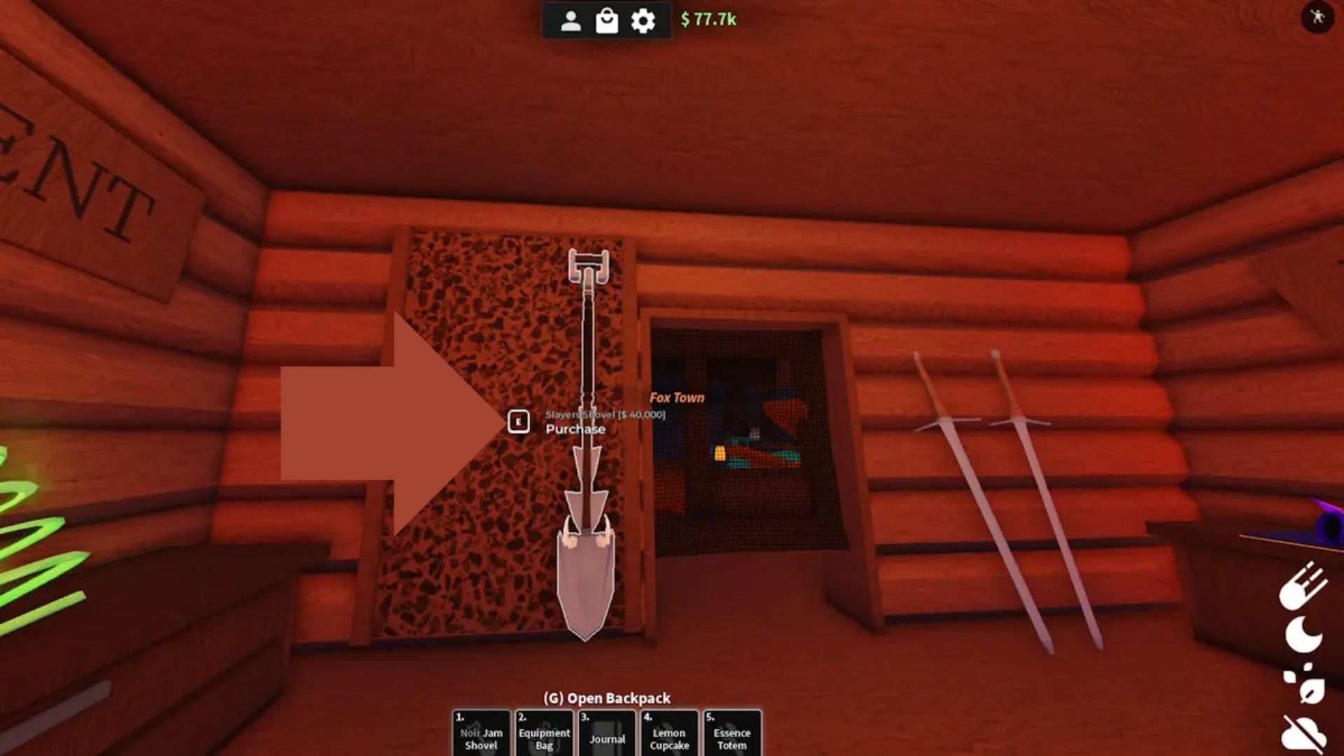 Slayers Shovel (Source: Roblox)
