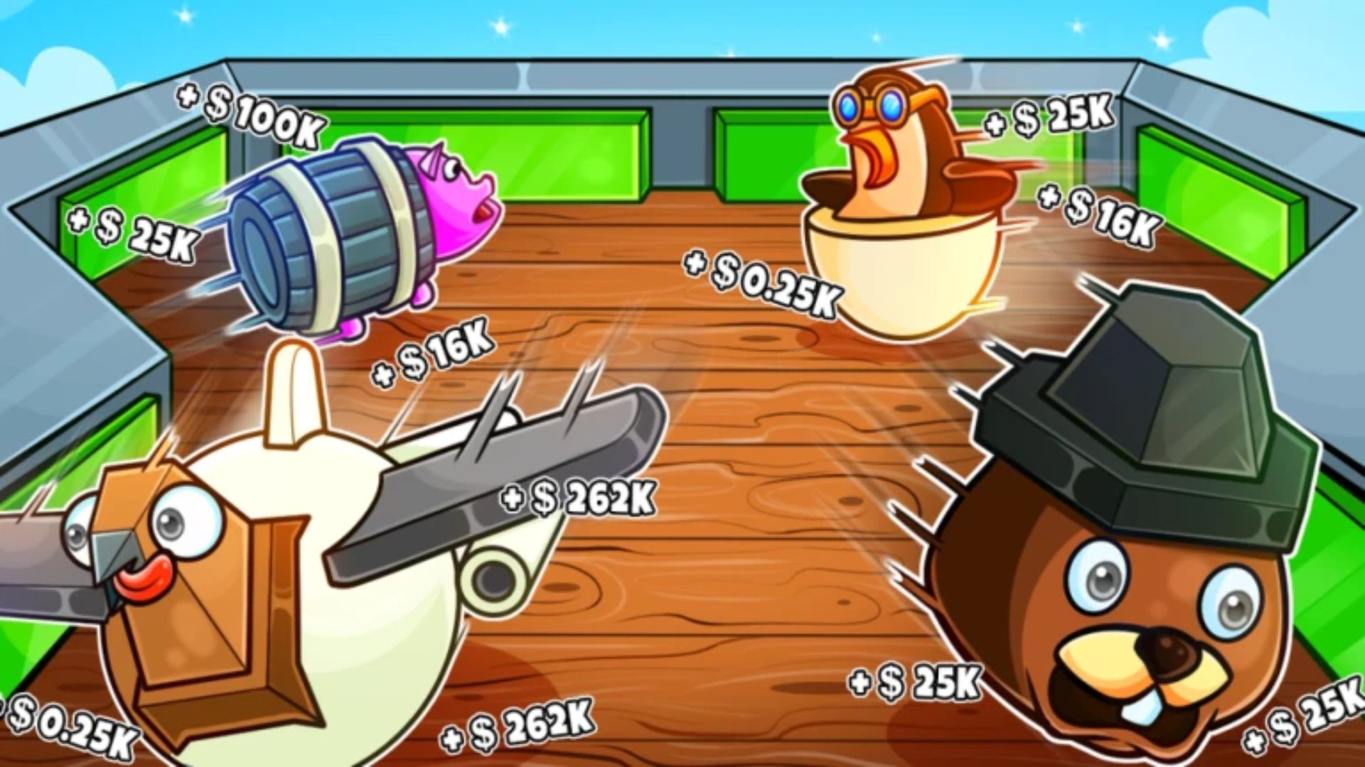 Bounce and earn money (Source: Roblox)