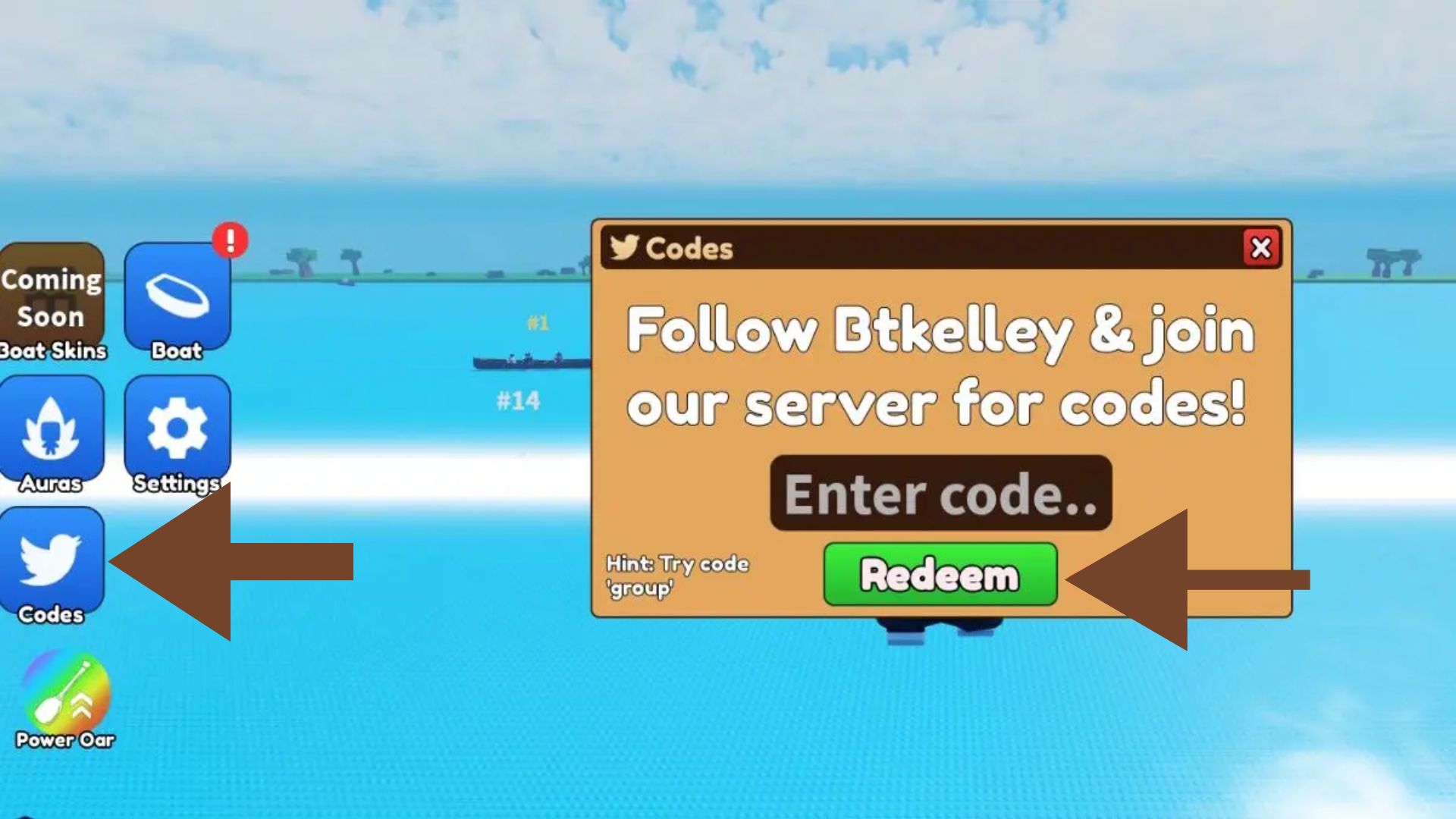 Redeem the codes here (Source: Roblox)
