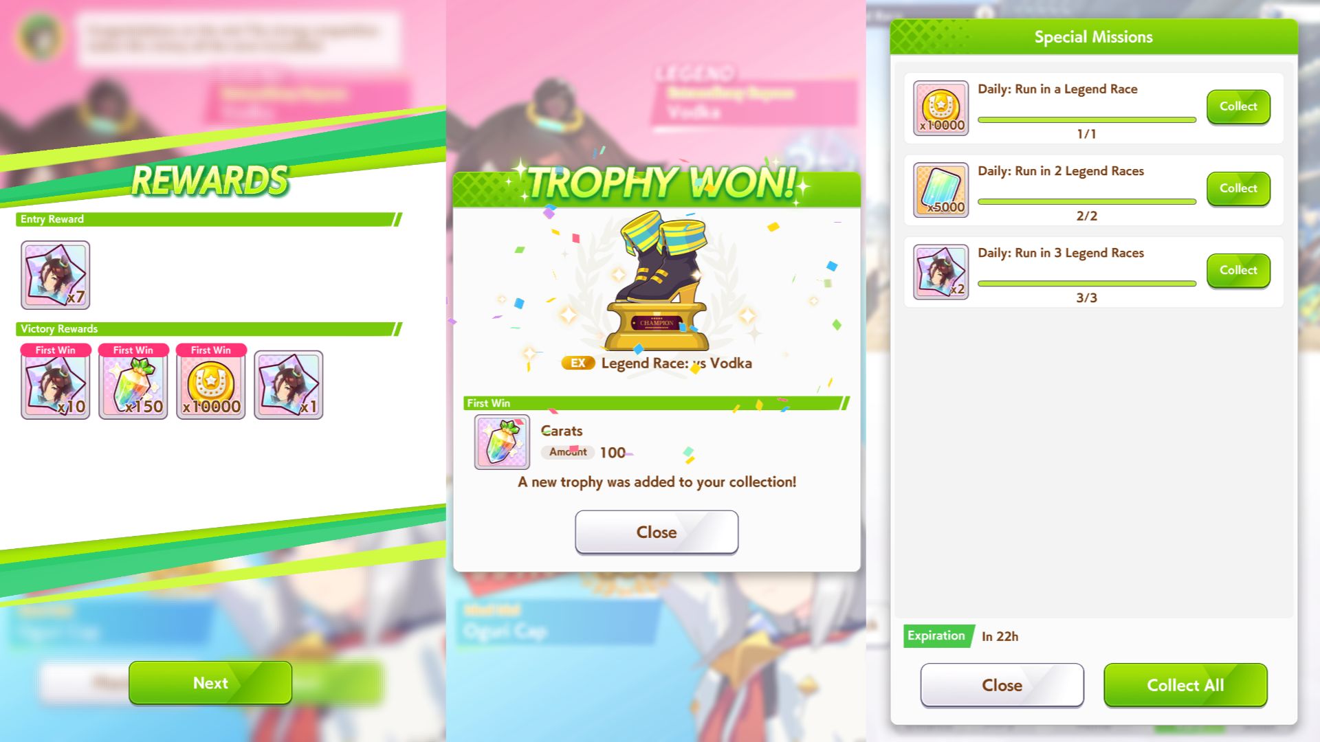 First time win rewards