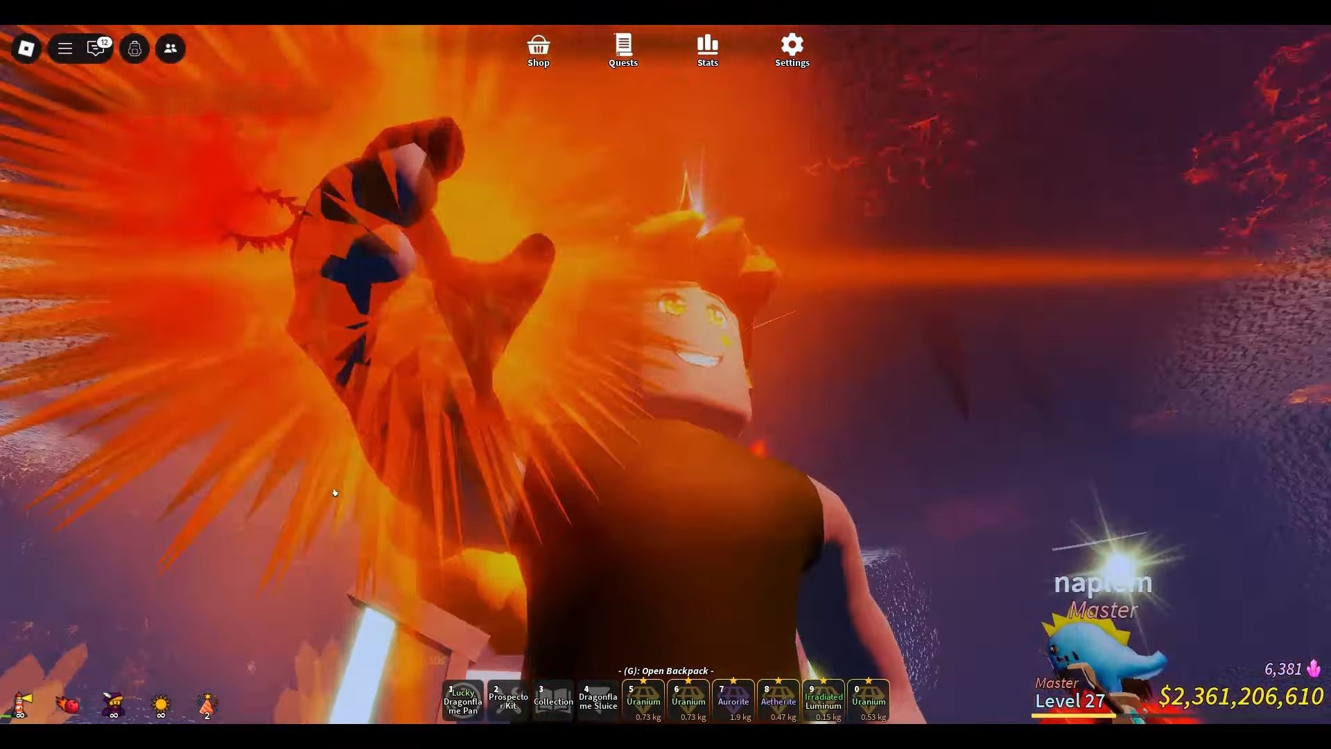 Volcanic Core in Prospecting (Image via Roblox)