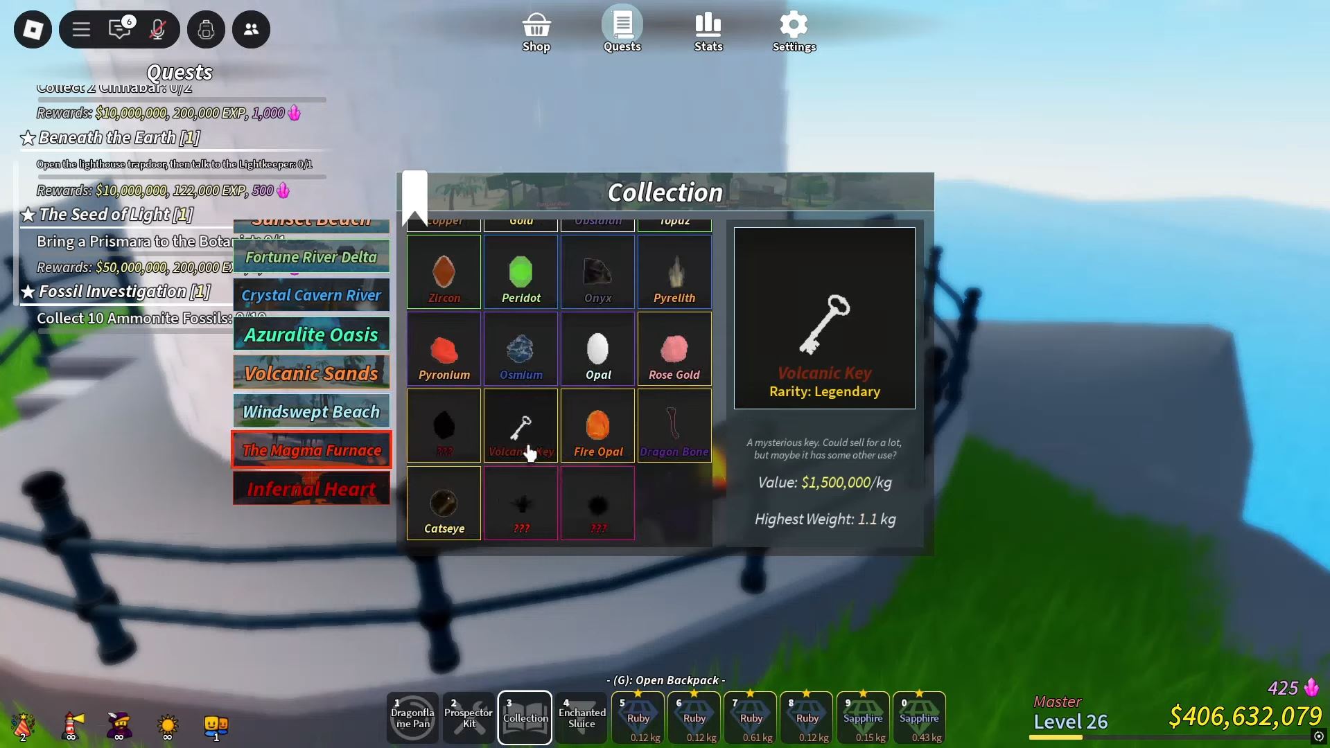 Volcanic Key (Image via Roblox)