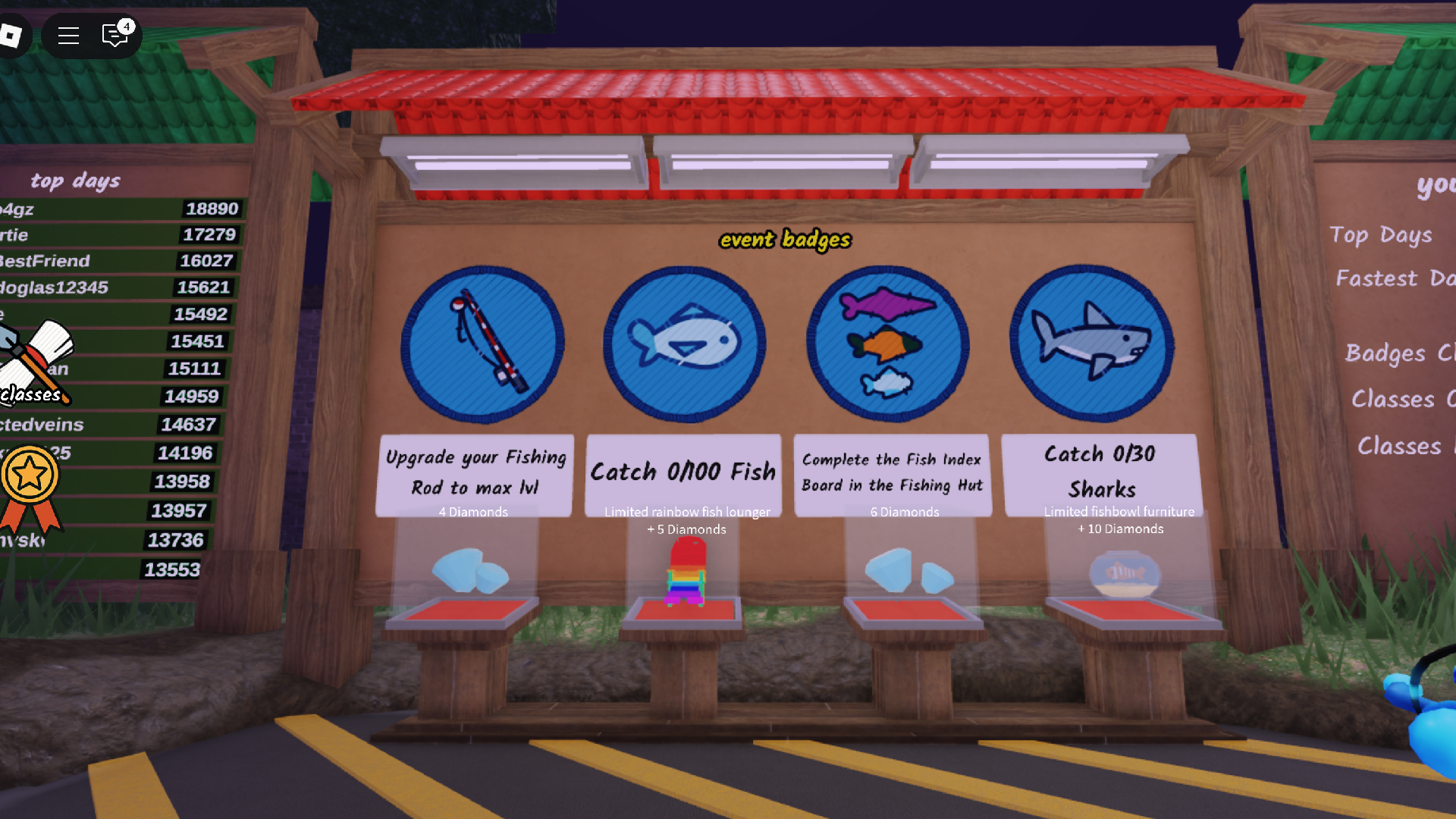 Weekly Quests (Image via Roblox Corporation)