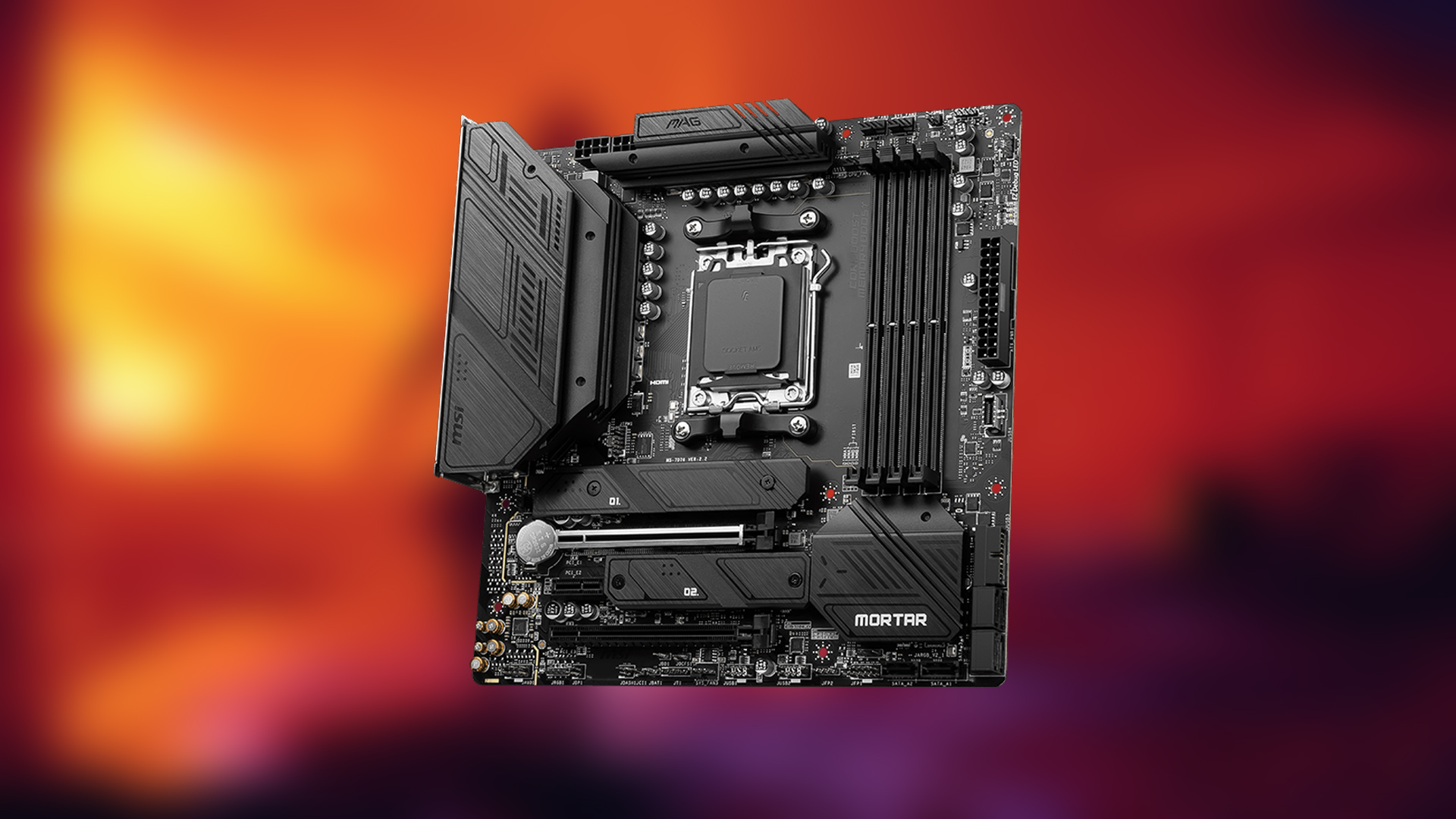 An image of the motherboard (Image via MSI)