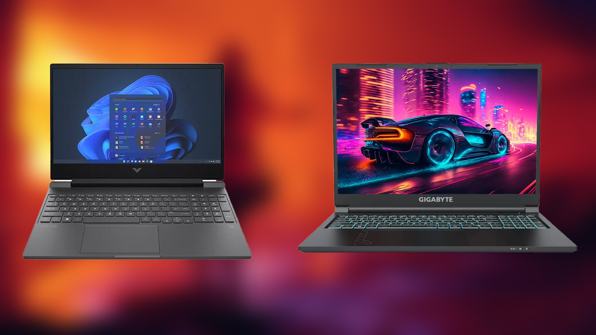 An image showing two budget laptops