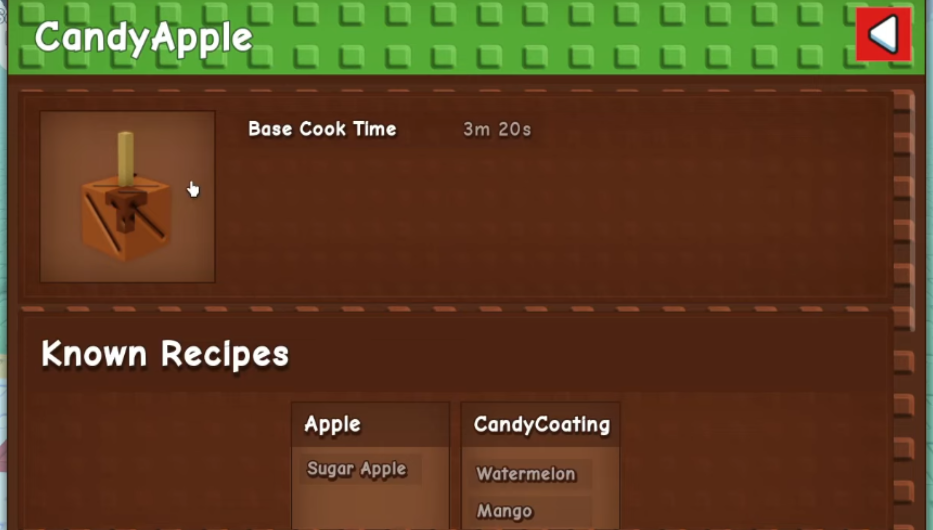 Candy Apple comes in two variants (Image via The Garden Game | Roblox)