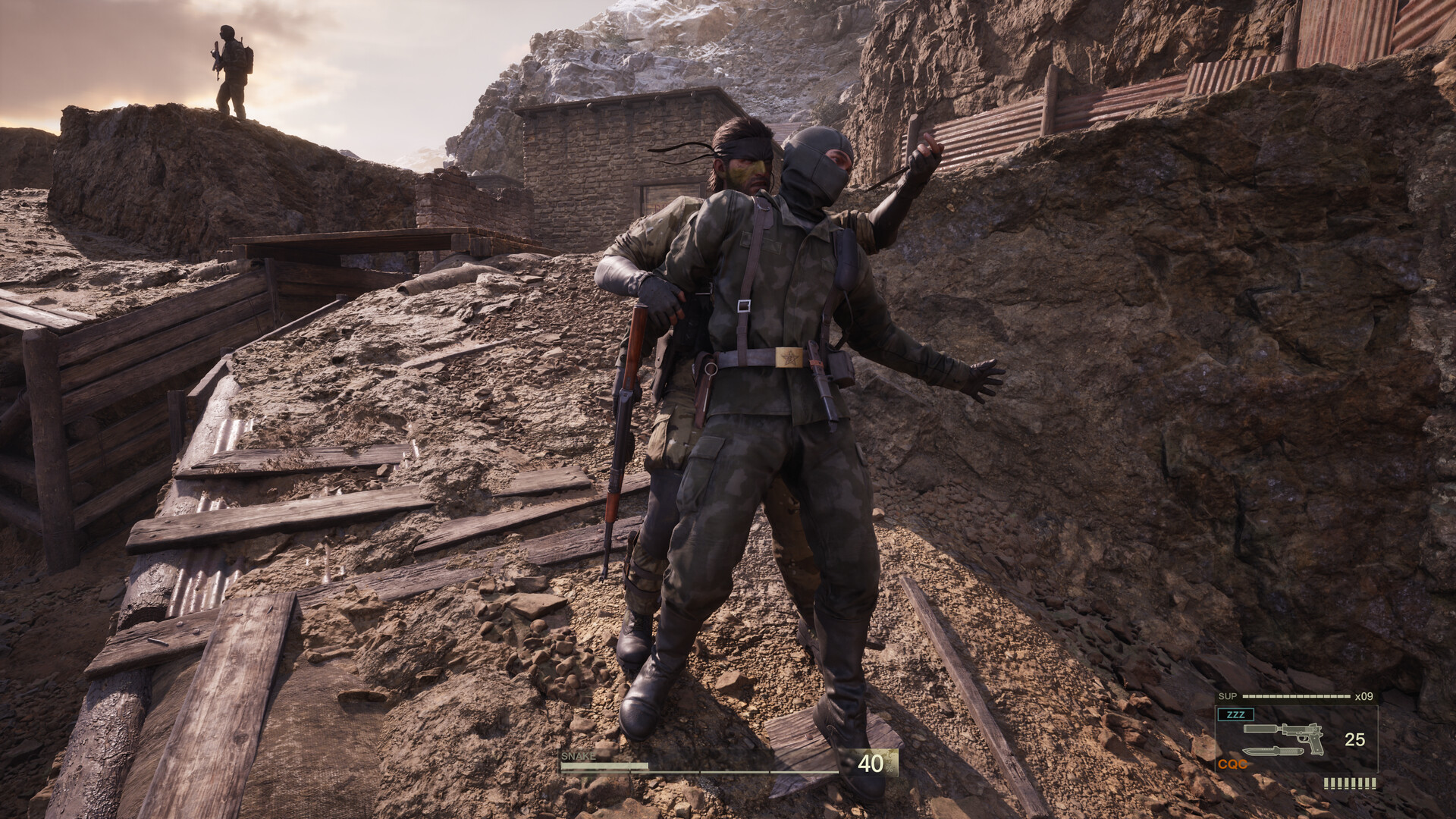 Deal with his enemies that are up close and personal with CQC.