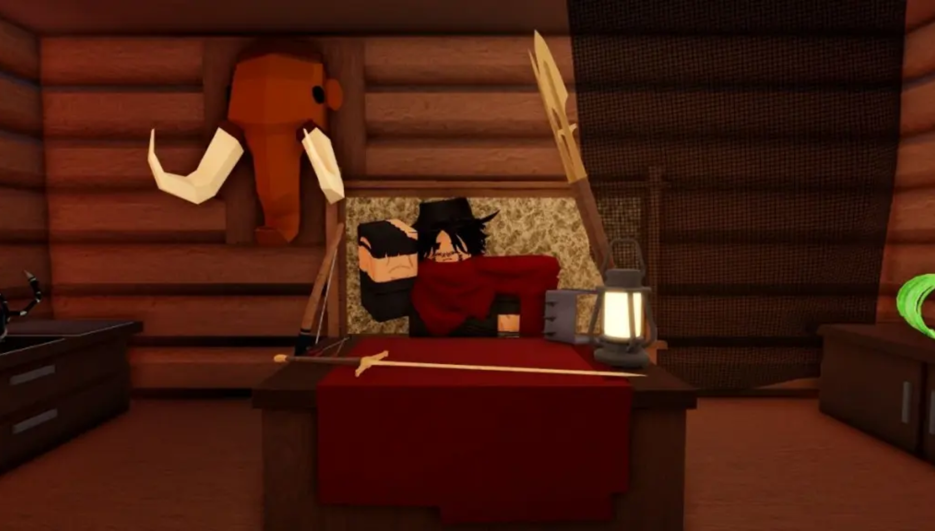 Interact with the NPC Cole Blood to find the quests (Image via DIG Development | Roblox)