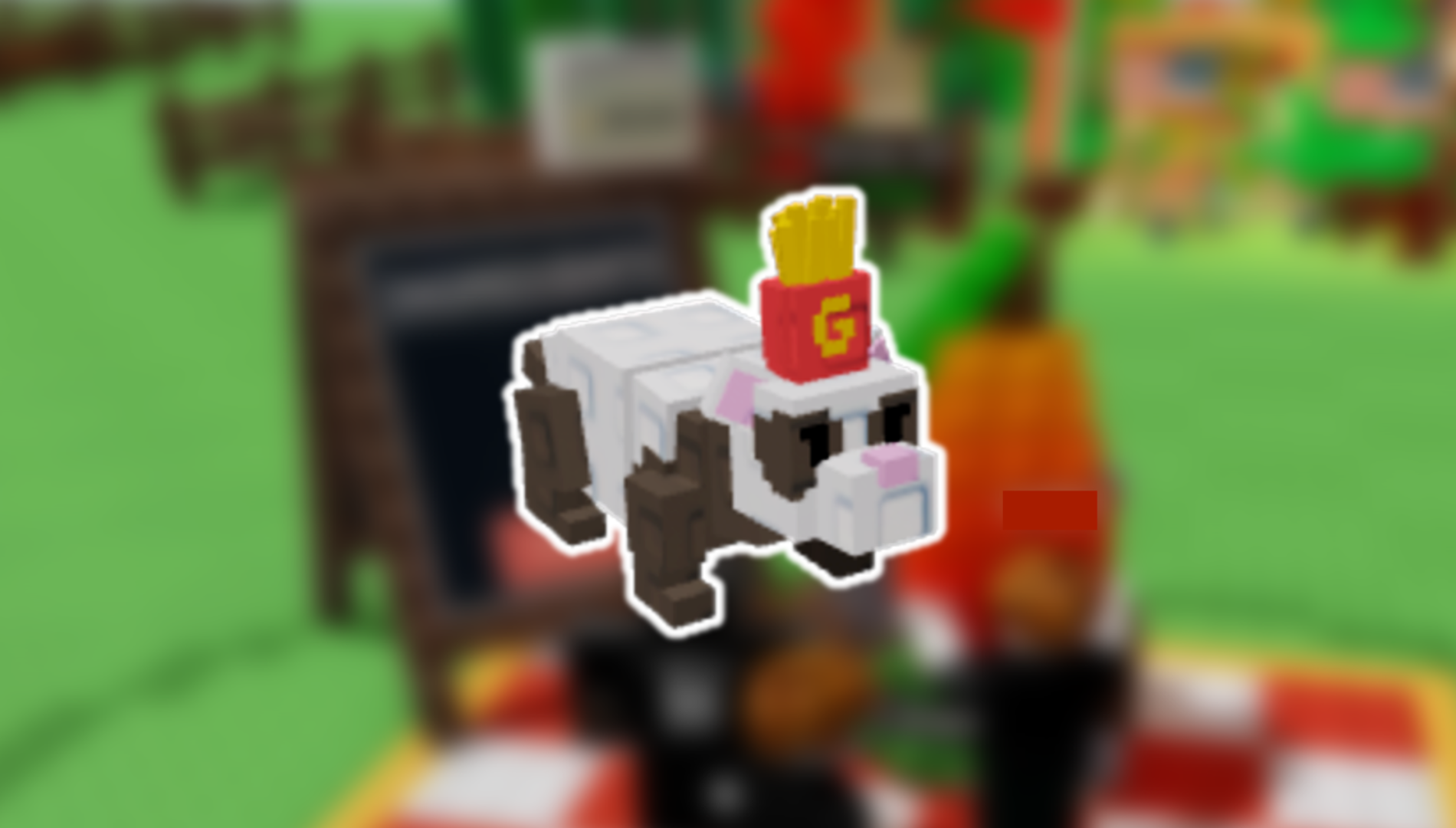 French Fry Ferret is a divine-tier pet (Image via The Garden Game | Roblox)