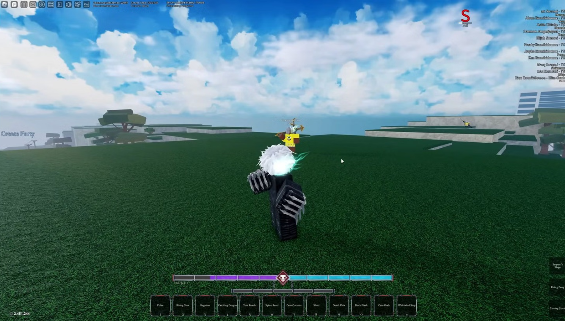 Hakuda Universal Weapon can be used with all three races (Image via Type Soul | Roblox)