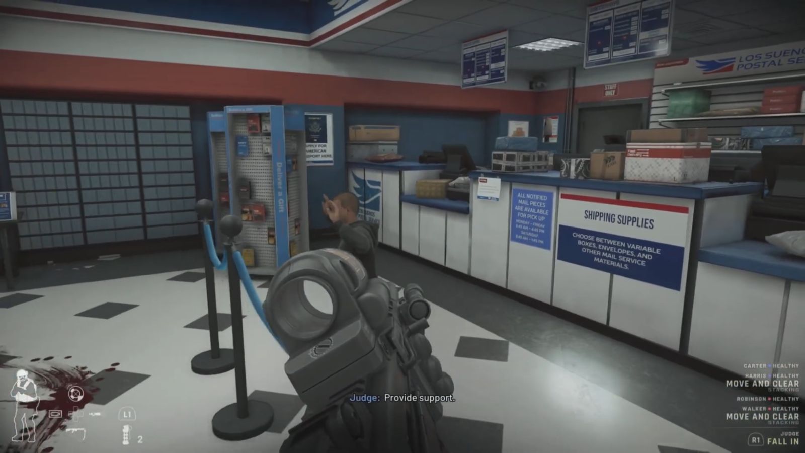 Do not eliminate any hostages as this can lead to the mission failing (Image via VOID Interactive)