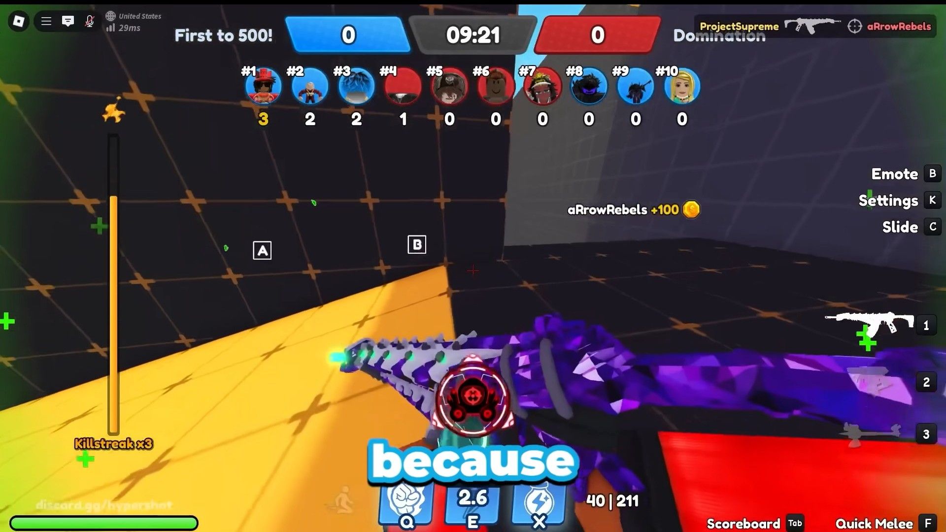 You can’t deny the impressive firepower and reliability of a rifle (Image via Roblox/YouTube @Project Supreme 2)