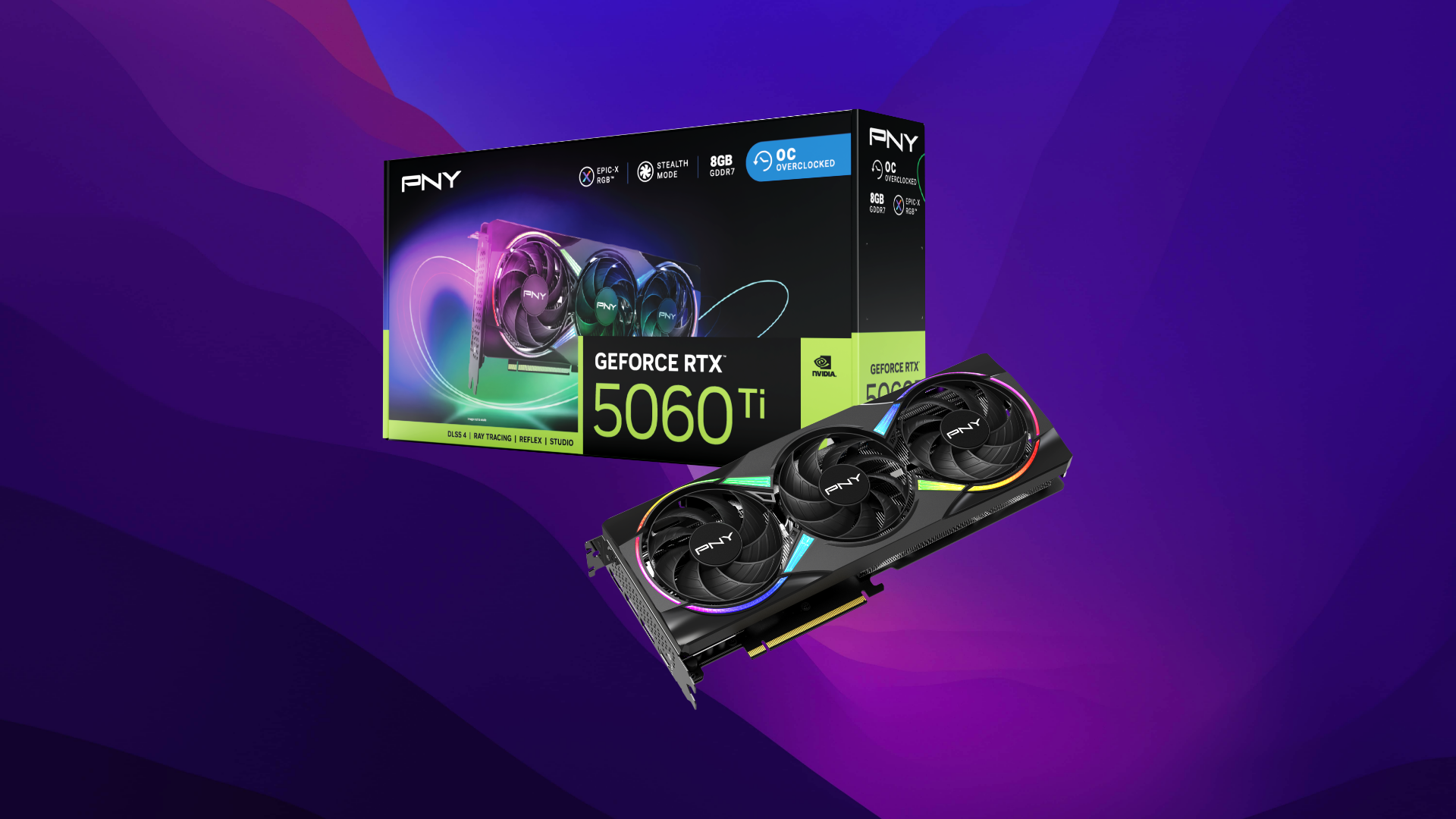 An image of PNY RTX 5060 Ti GPU
