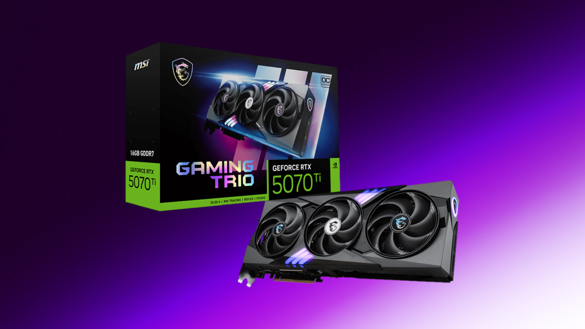 An image of MSI Gaming RTX 5070 Ti Gaming Trio OC