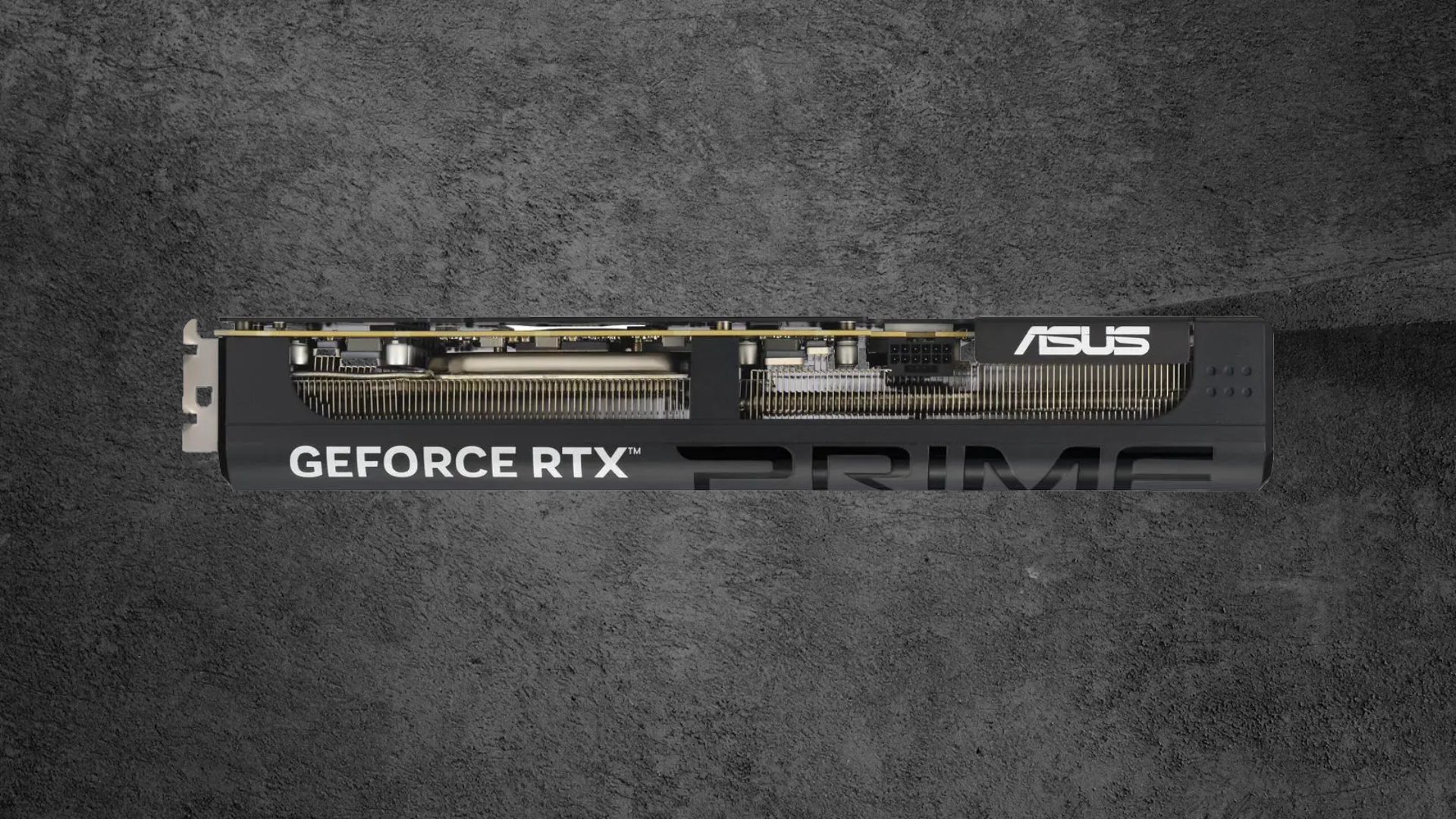 An image of ASUS PRIME RTX 5080 GPU (side)