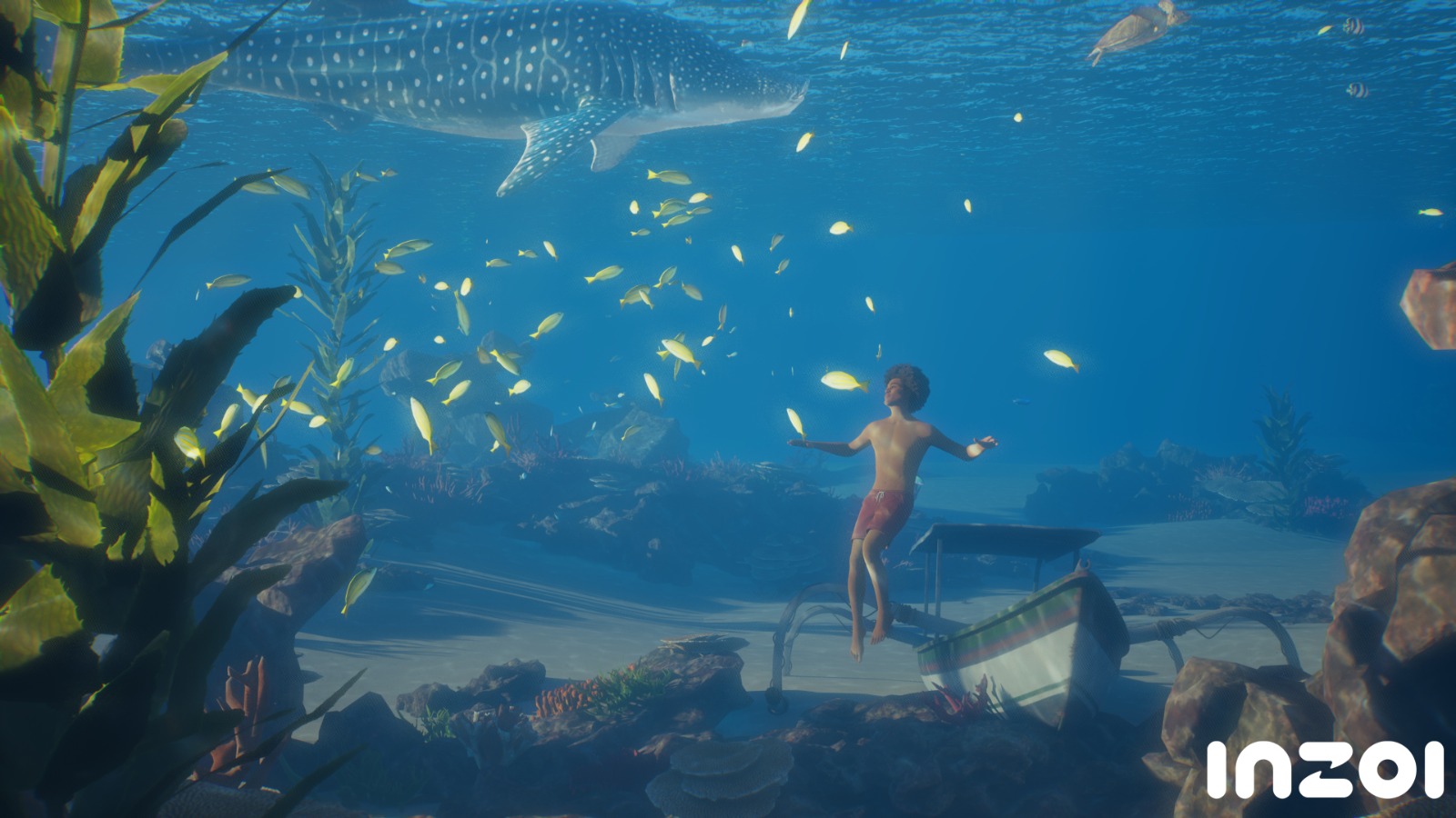 You can explore the sea via snorkeling (Image via Krafton)