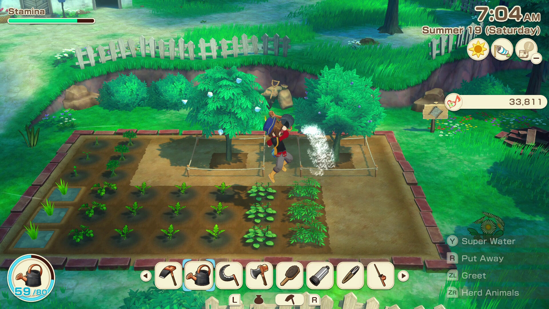 There are over 42 trophies in Story of Seasons Grand Bazaar (Image via XSEED Games)