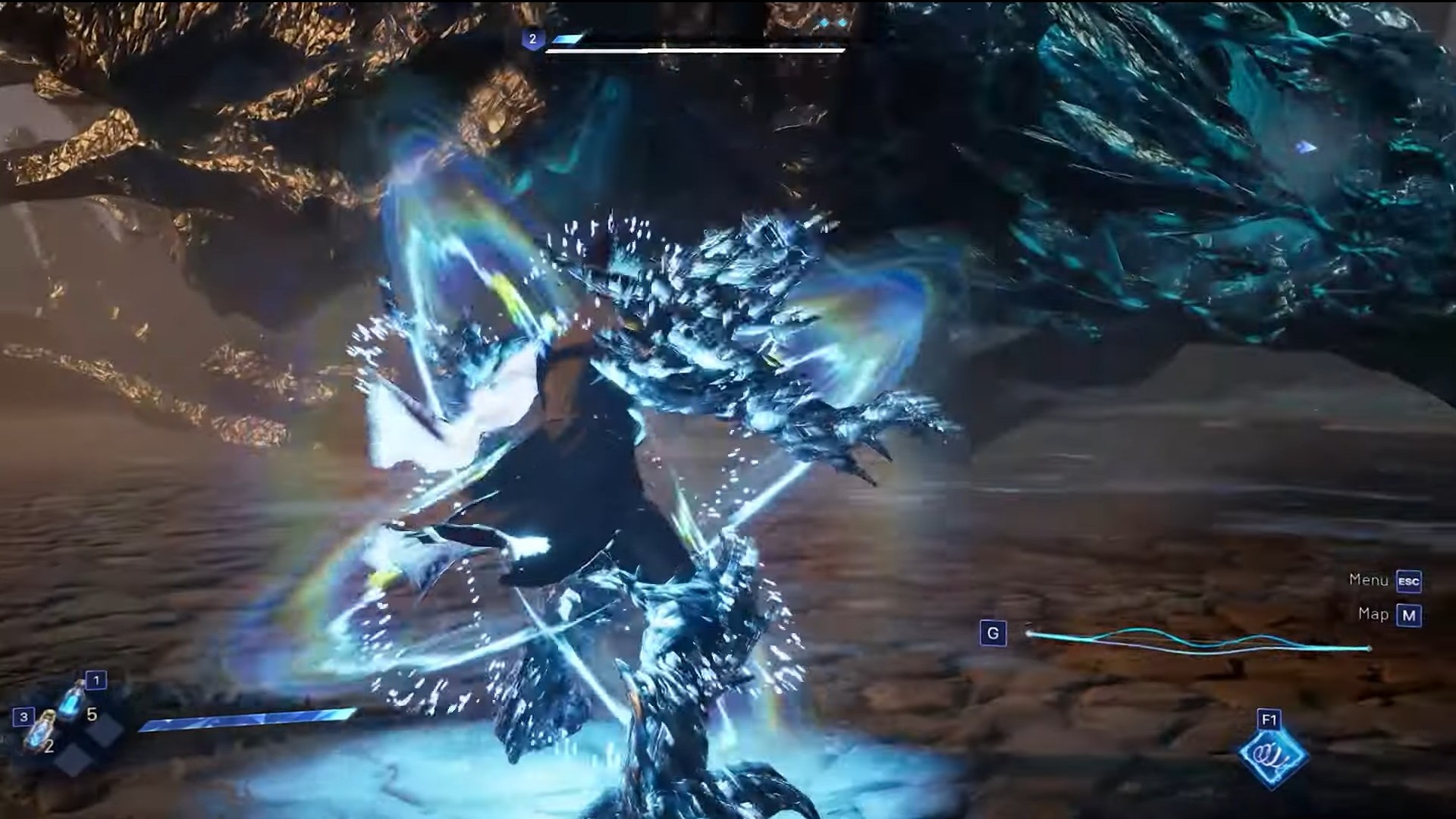 Beating Lord Buckhorn in Lost Soul Aside (Image via Sony Interactive Entertainment/YouTube @Boss Fight Database)
