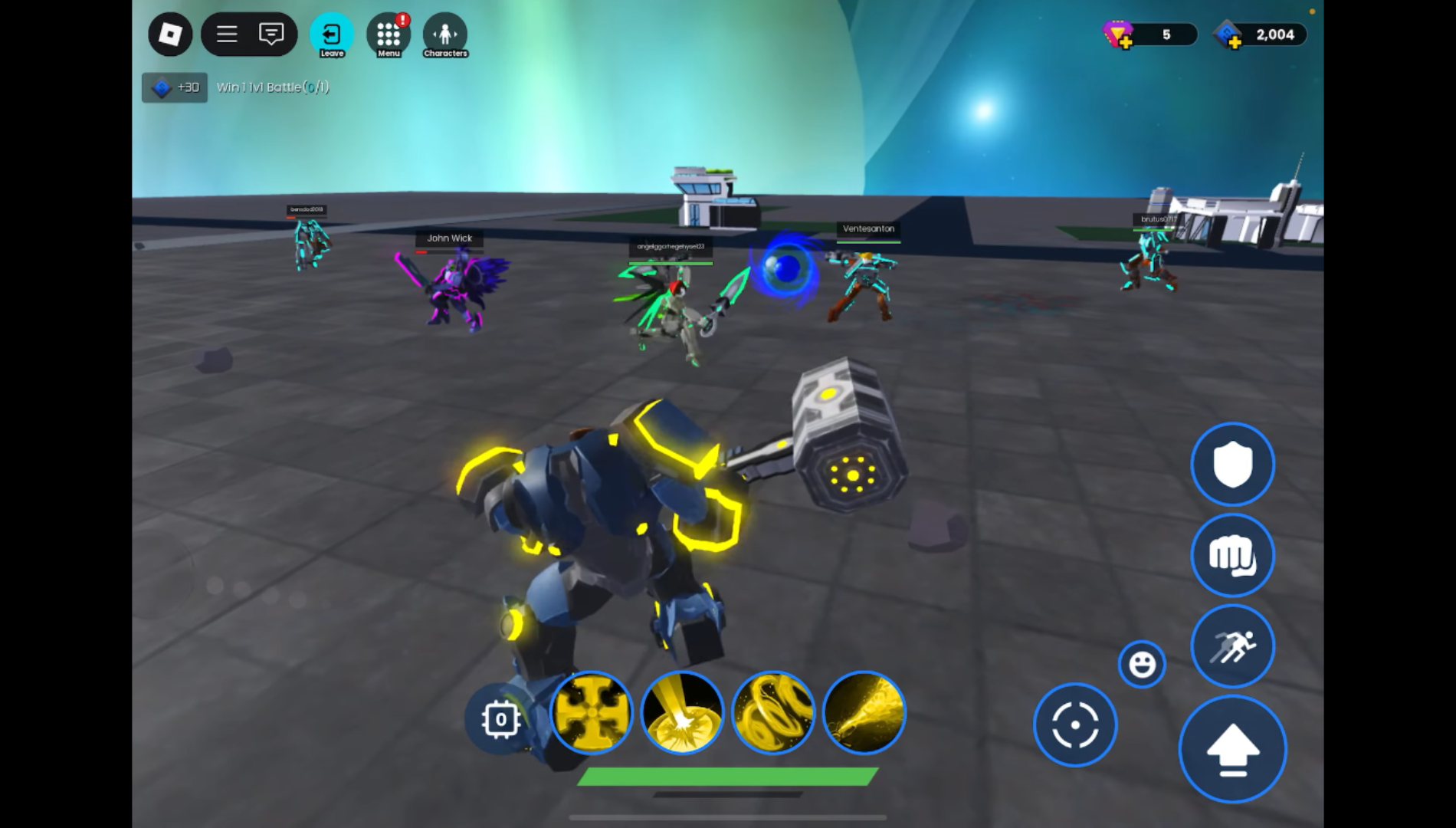 Unlock Mech characters for free or purchase with Nova Tokens (Image via Neureal | Roblox)
