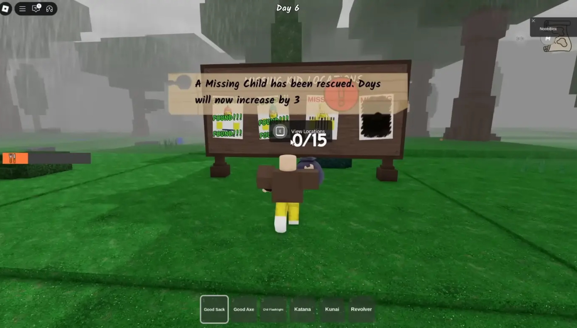 Finding the missing children will shorten the game significantly (Image via Grandma's Favourite Games | Roblox)