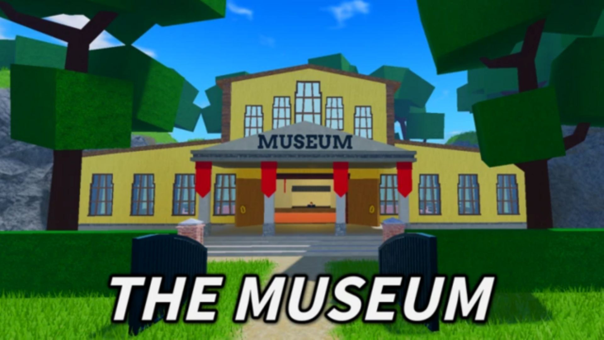 Relive your glory days as a prospector by putting your discoveries on display stands (Image via Roblox)