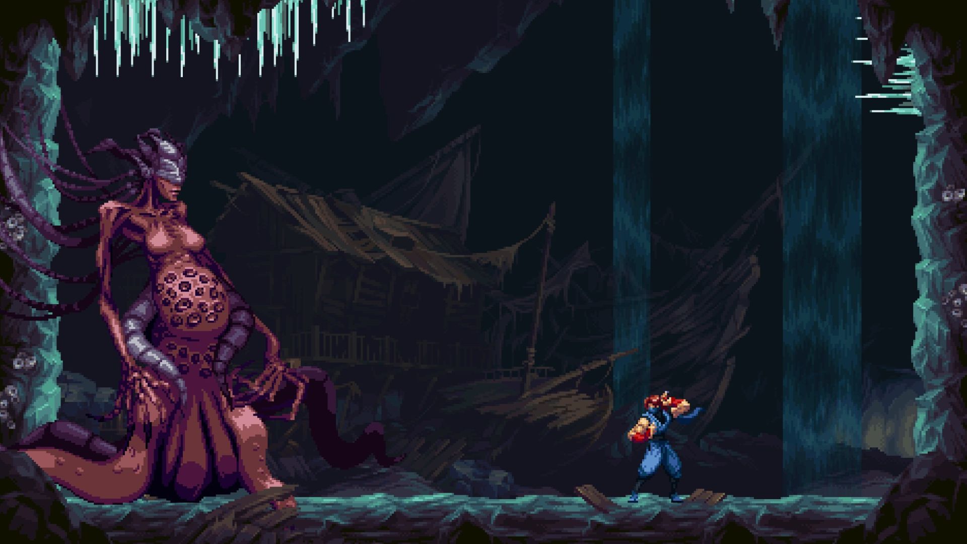 Ninja Gaiden Ragebound: Obsidrae Boss Guide (Source: Dotemu)