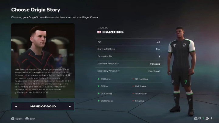 Your journey as a goalkeeper. (Source: EA)