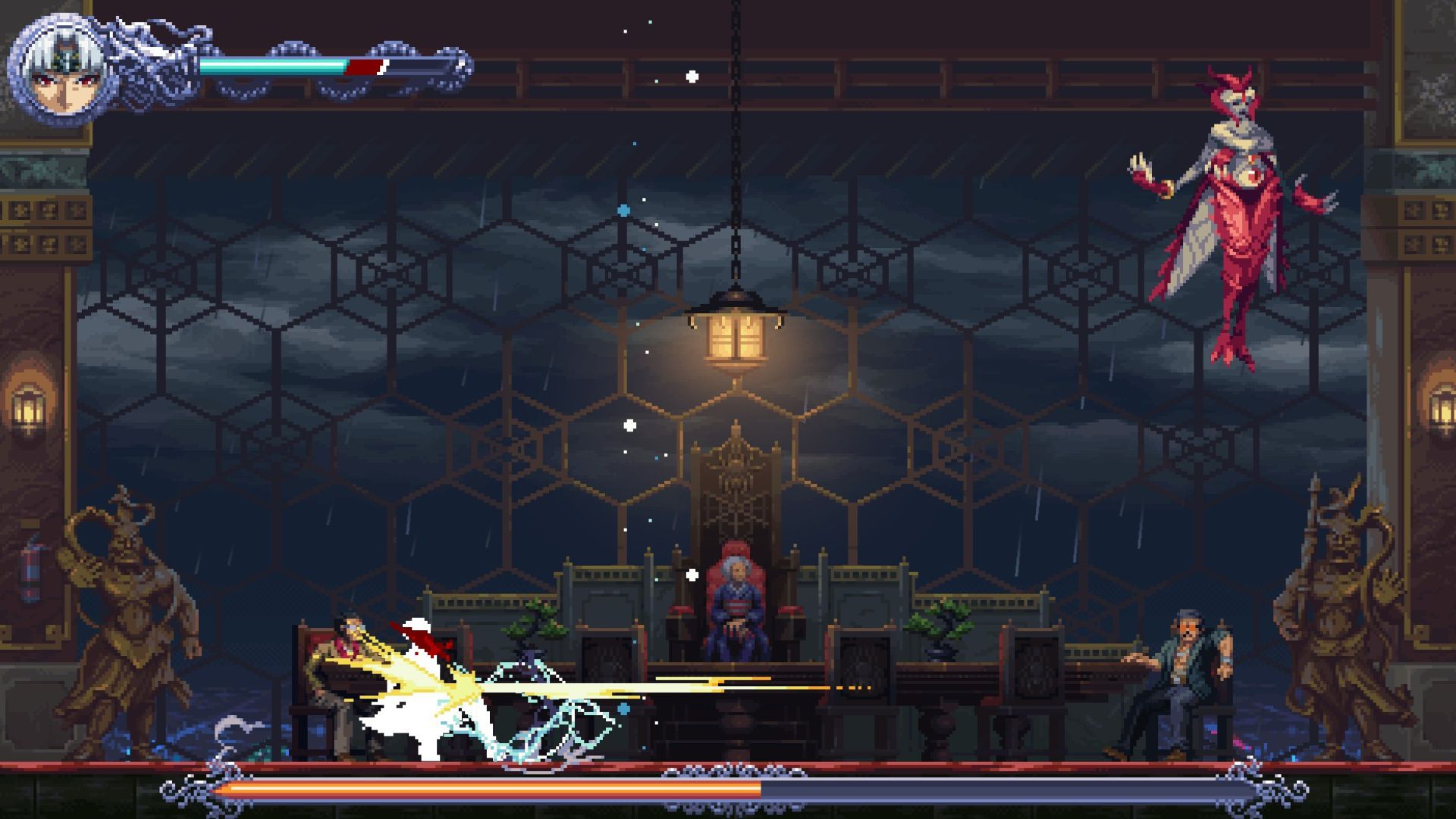 Rhyvashi is the final boss of Level 2-1 (Source: Dotemu)