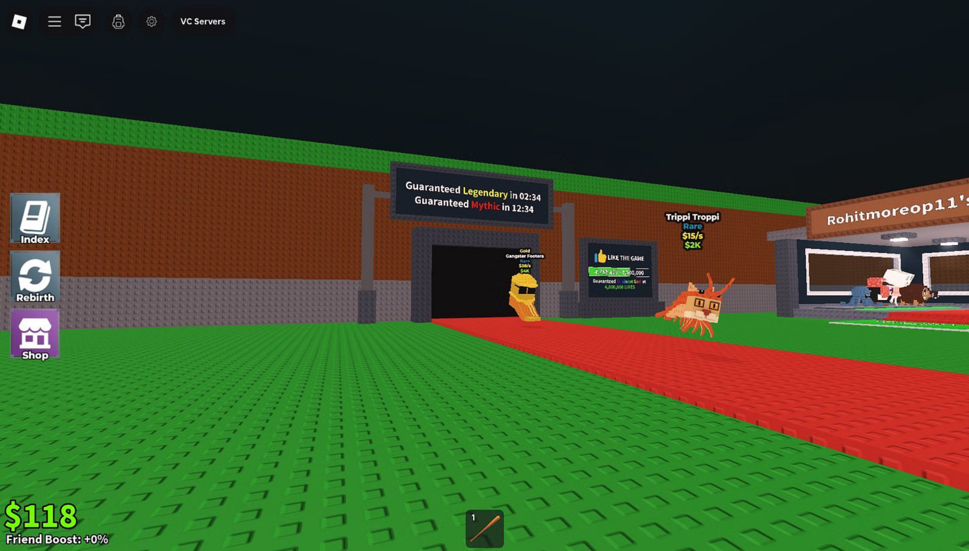 Purchase any units from the conveyor belt (Image via Roblox)