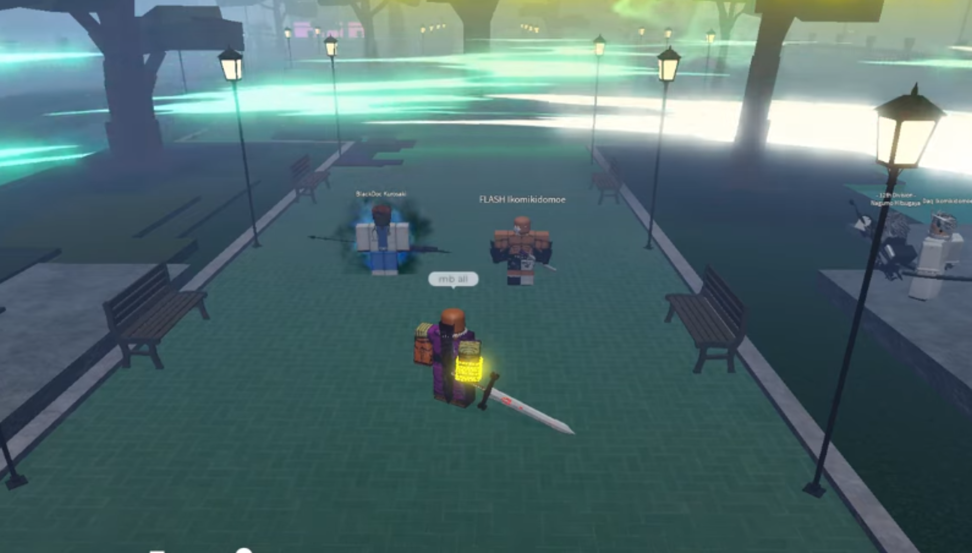 Operation Room creates a large bubble, dealing damage (Image via Type Soul | Roblox)