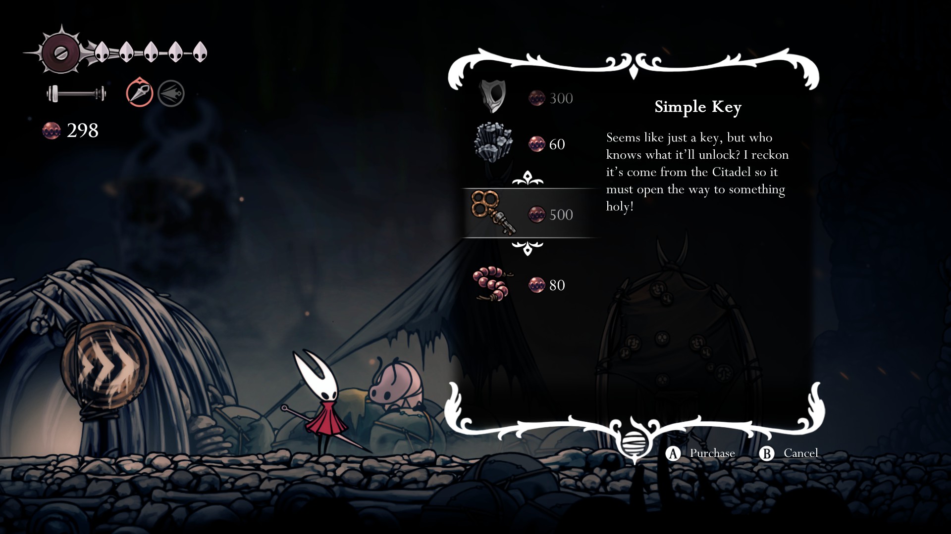 Buy the Simple Key for 500 Rosaries (Image via Team Cherry)