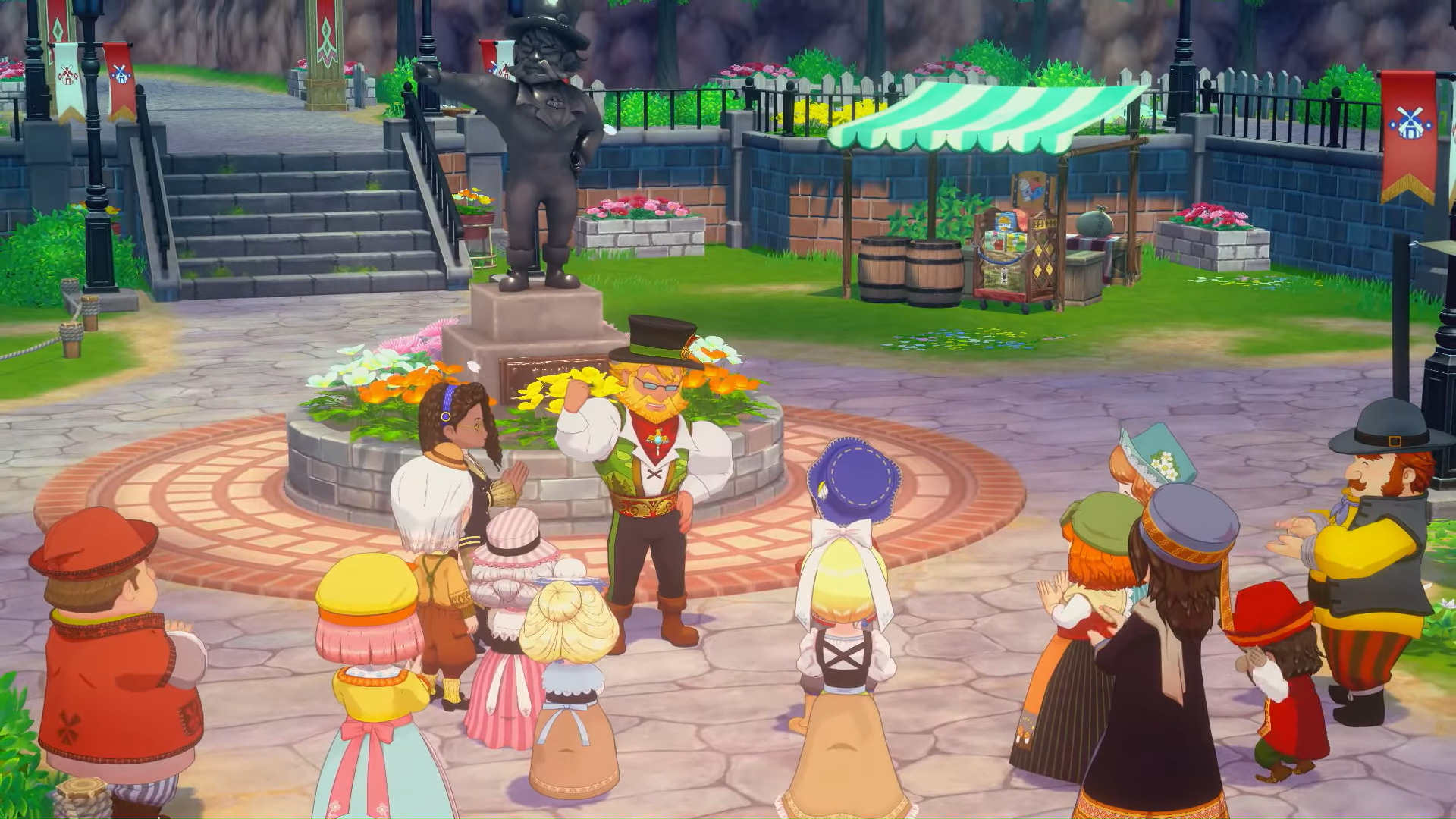Talk to Mayor Felix (Image via XSEED Games)