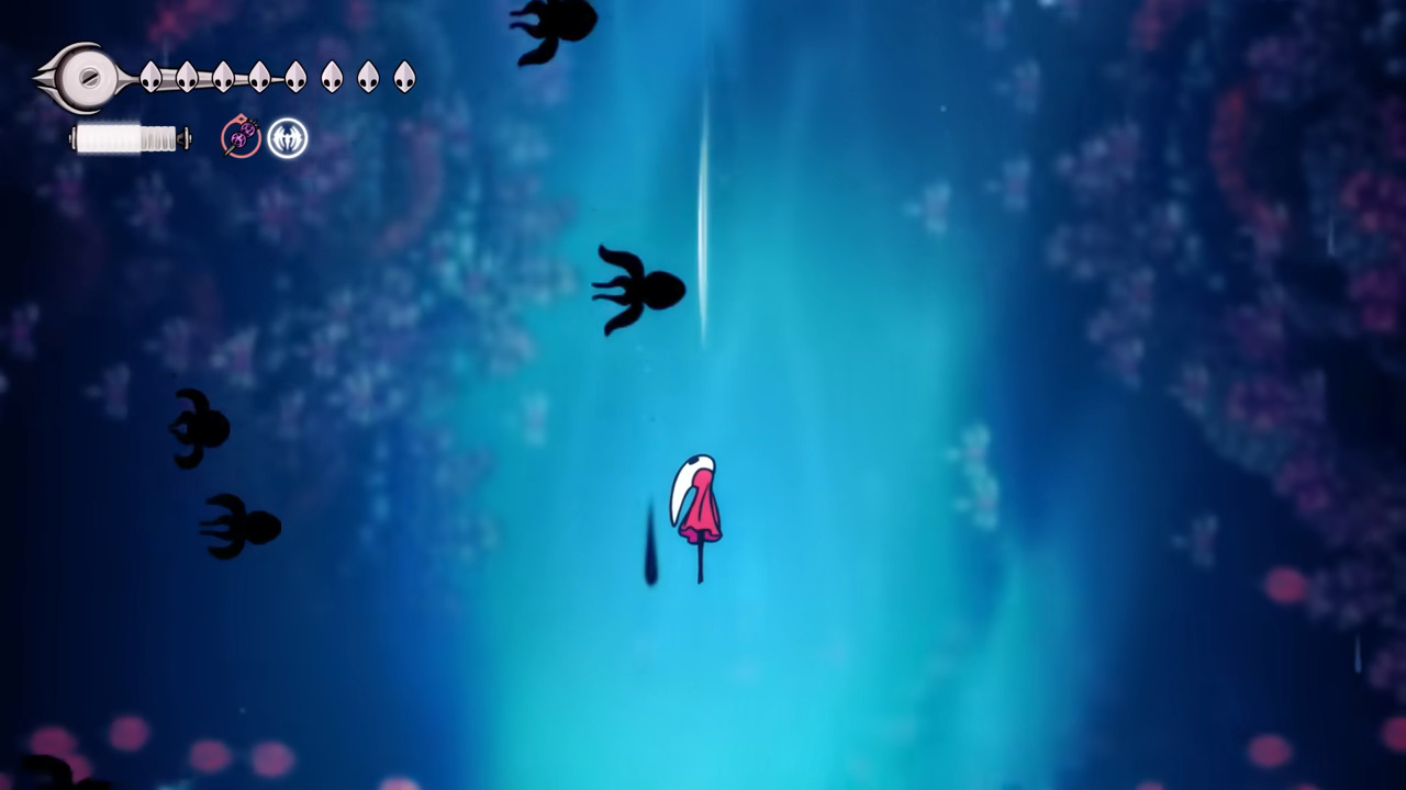 You will need Silk Soar to get the nearby Bench (Image via Team Cherry)