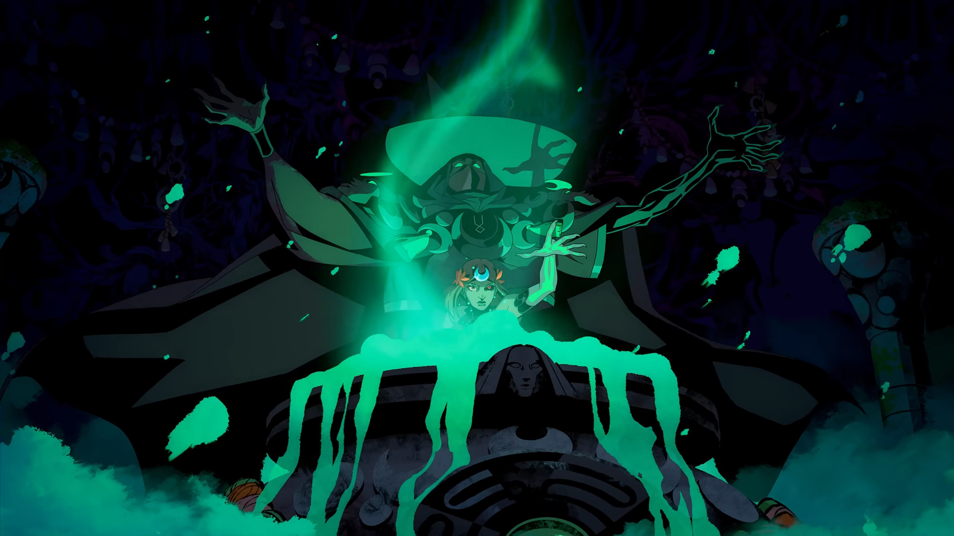 Hecate acts as a mentor (Image via Supergiant Games)