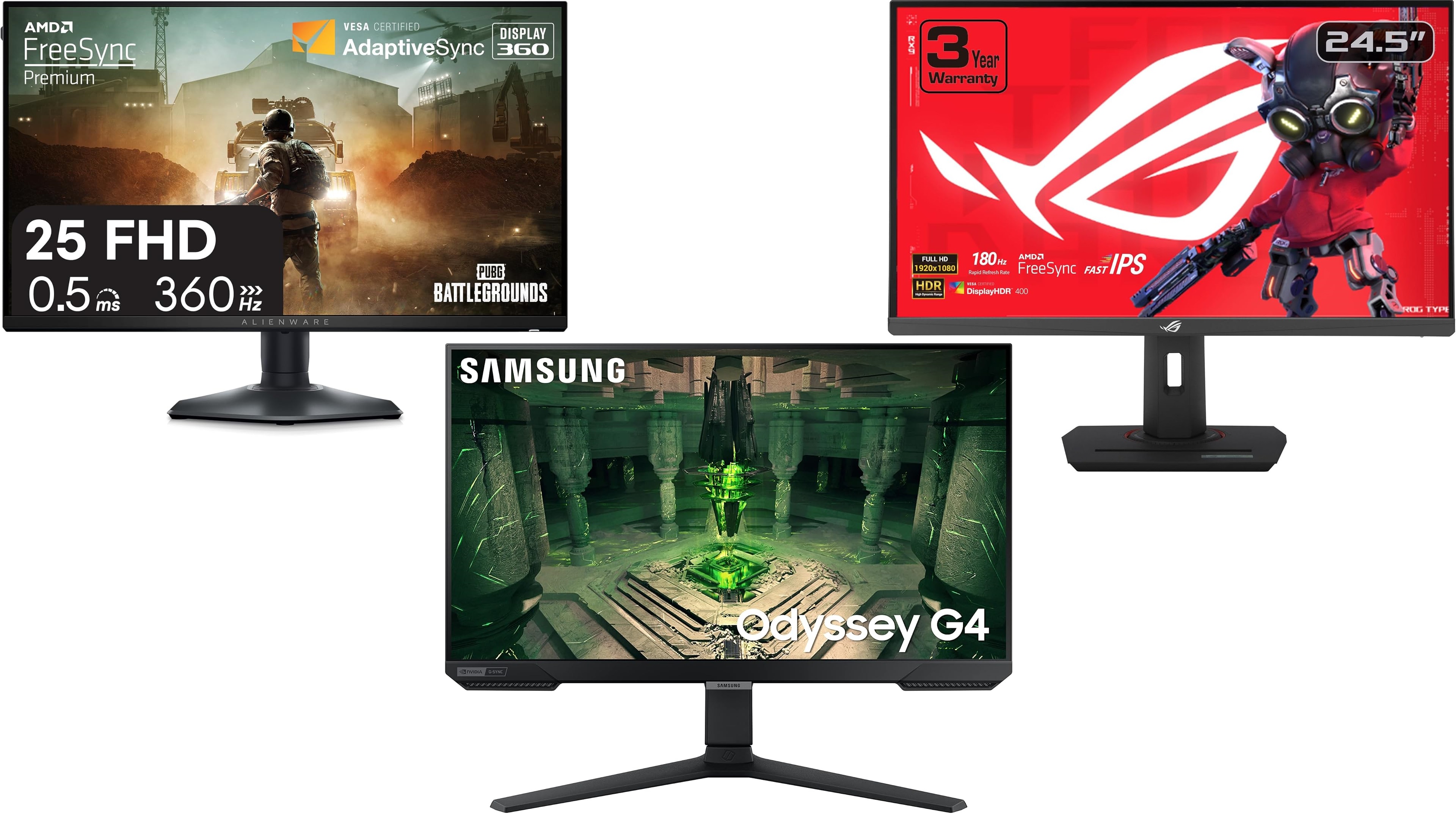 Picture of a collection of some great 1080p monitors